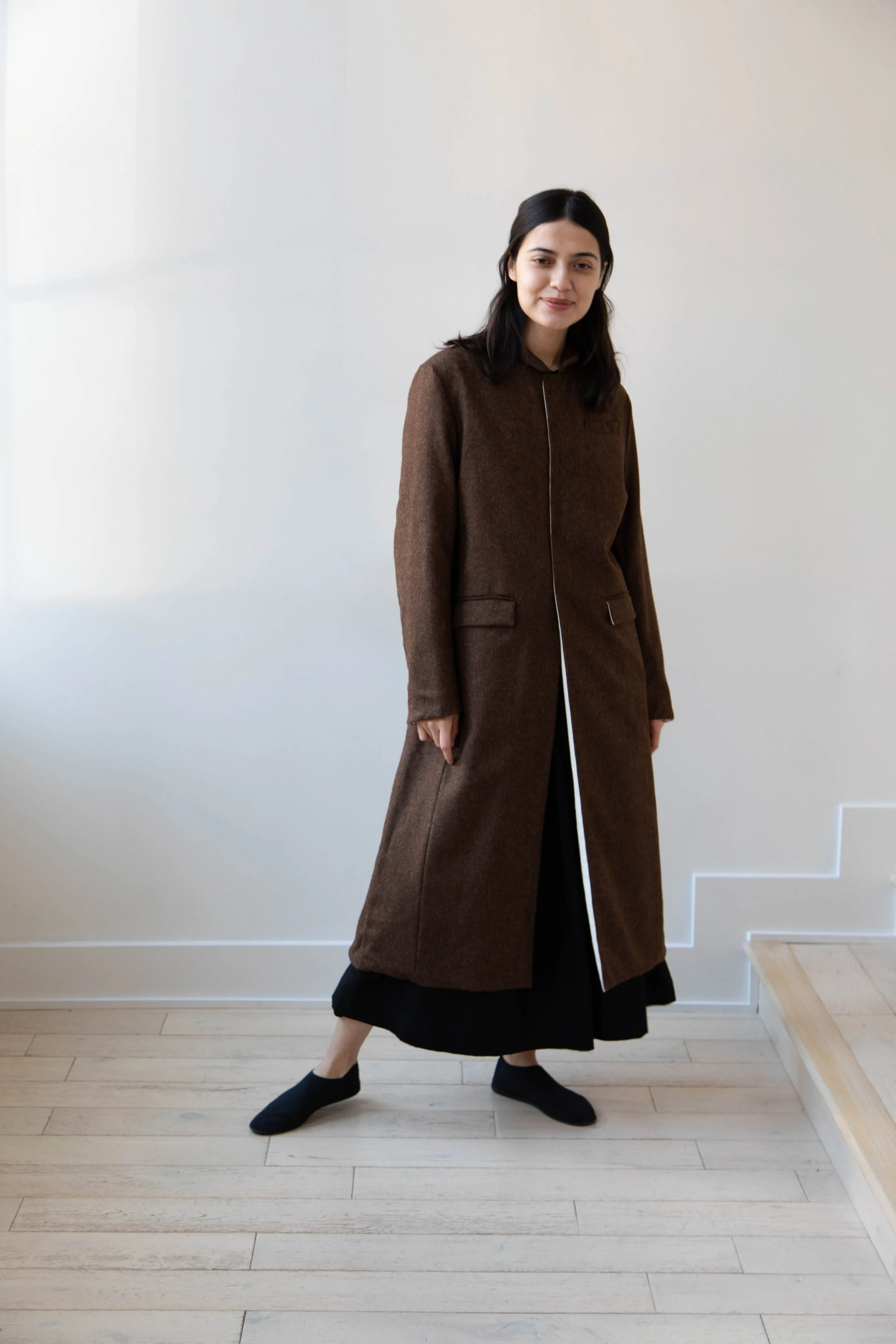 Risa Nakamura | Coat F in Chetsnut Brown