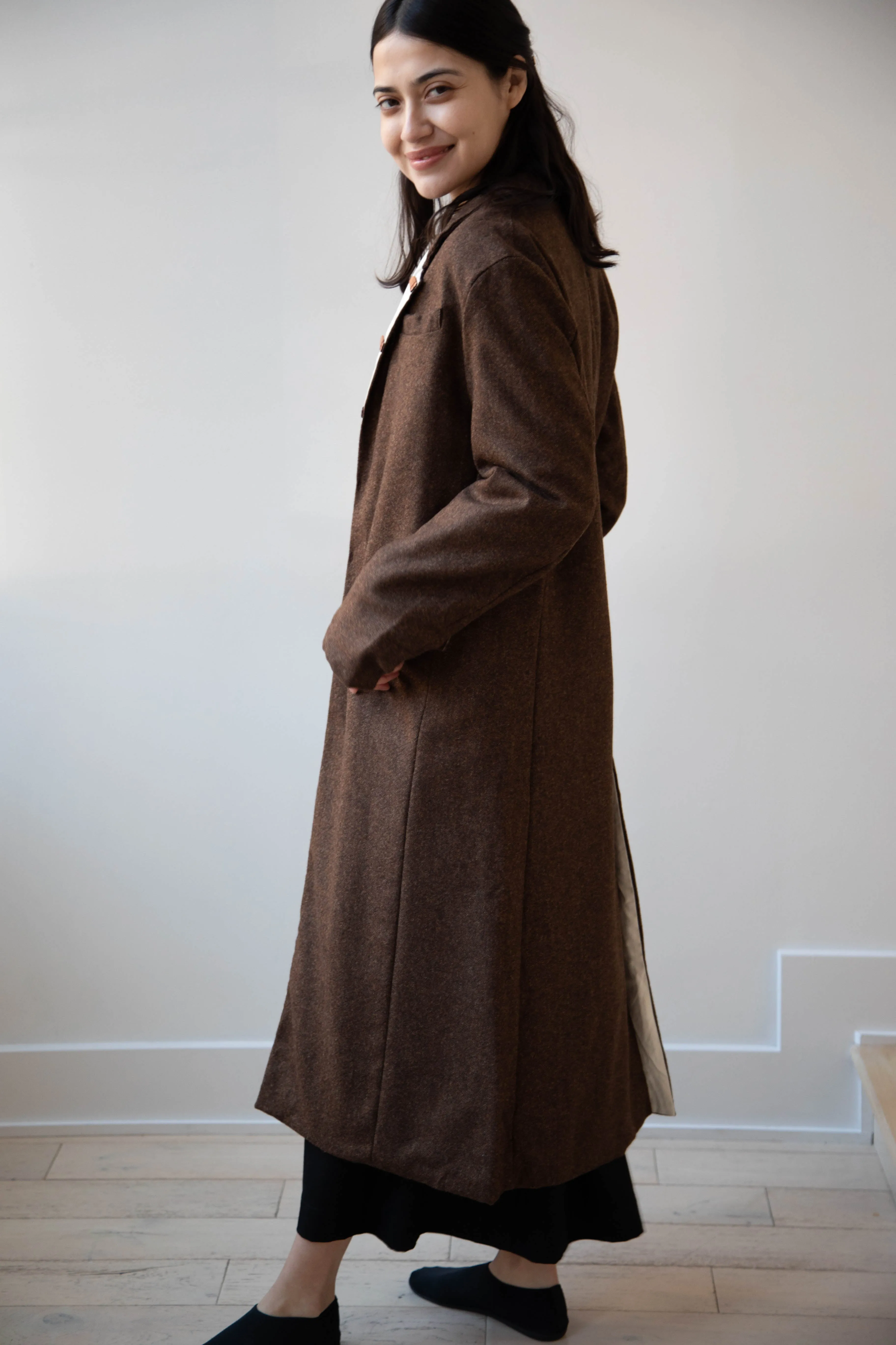 Risa Nakamura | Coat F in Chetsnut Brown