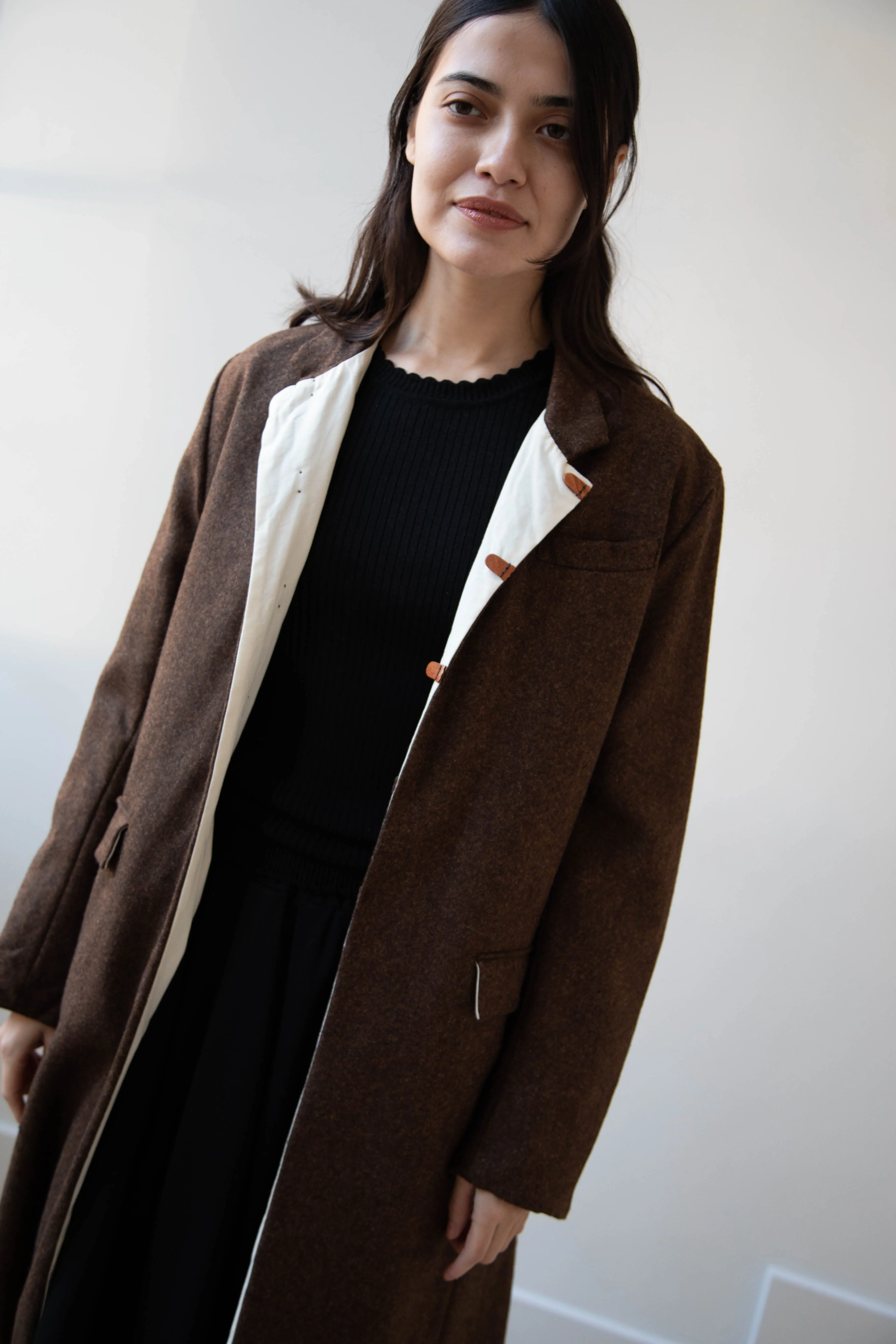 Risa Nakamura | Coat F in Chetsnut Brown