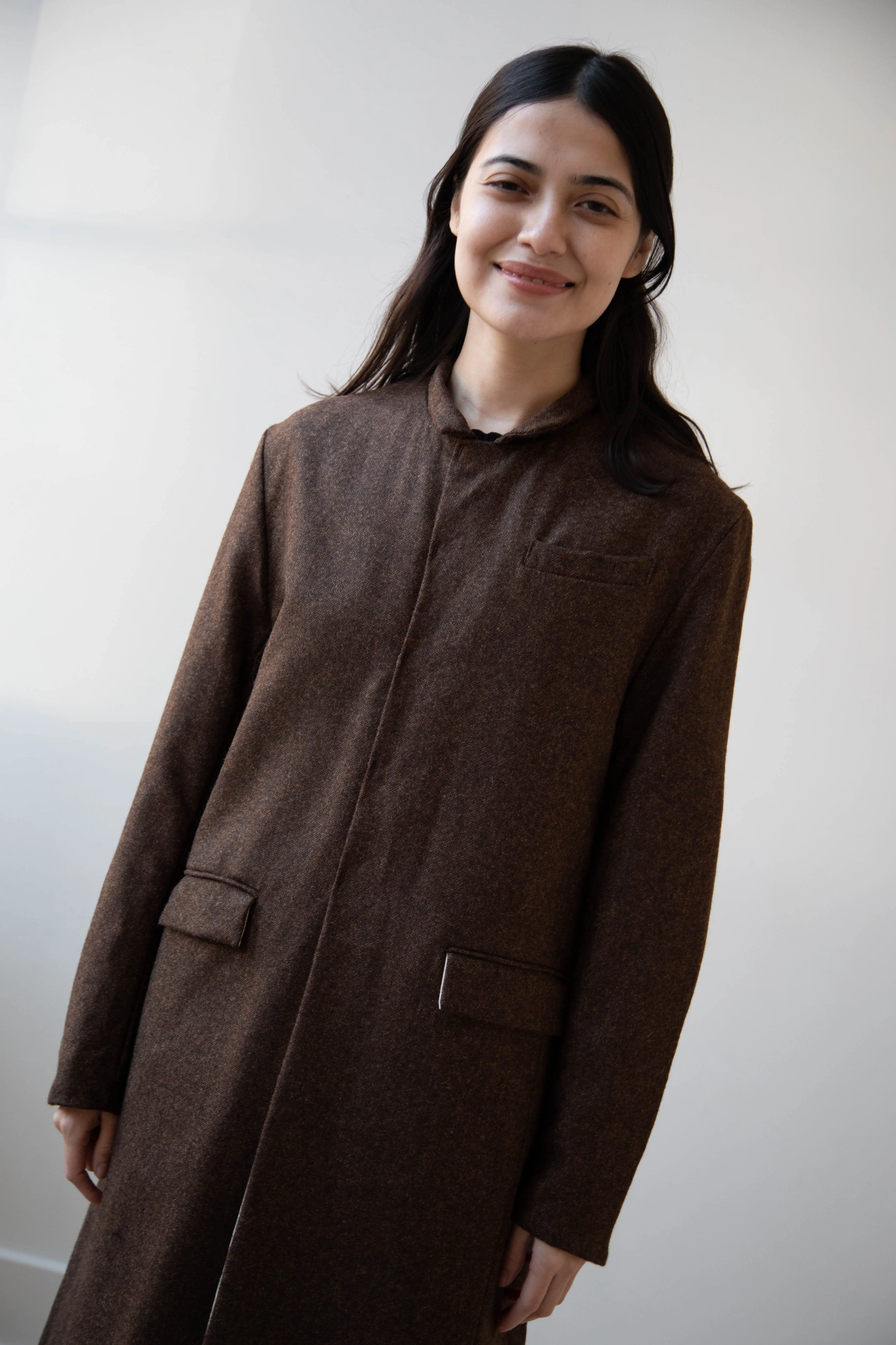 Risa Nakamura | Coat F in Chetsnut Brown