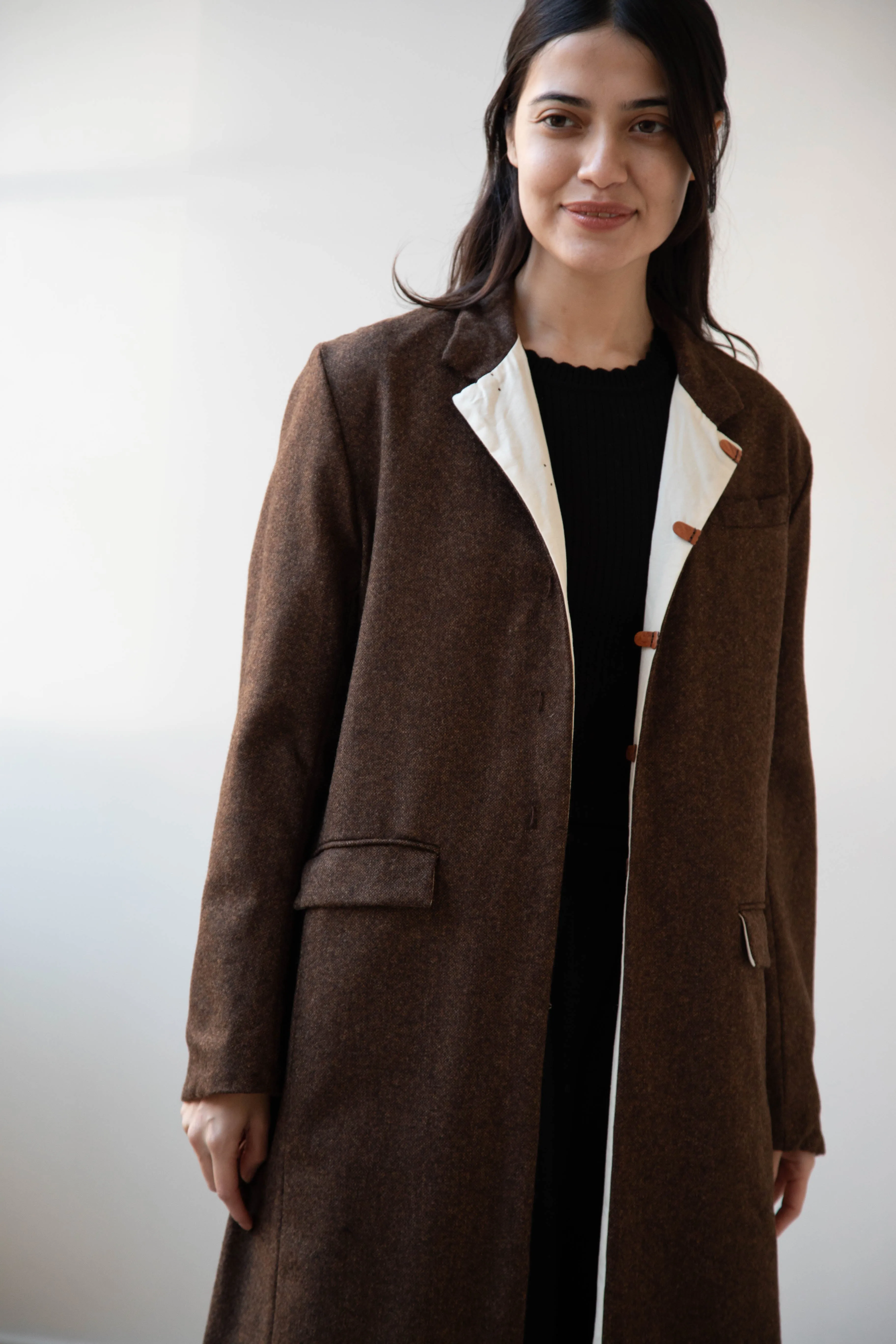 Risa Nakamura | Coat F in Chetsnut Brown