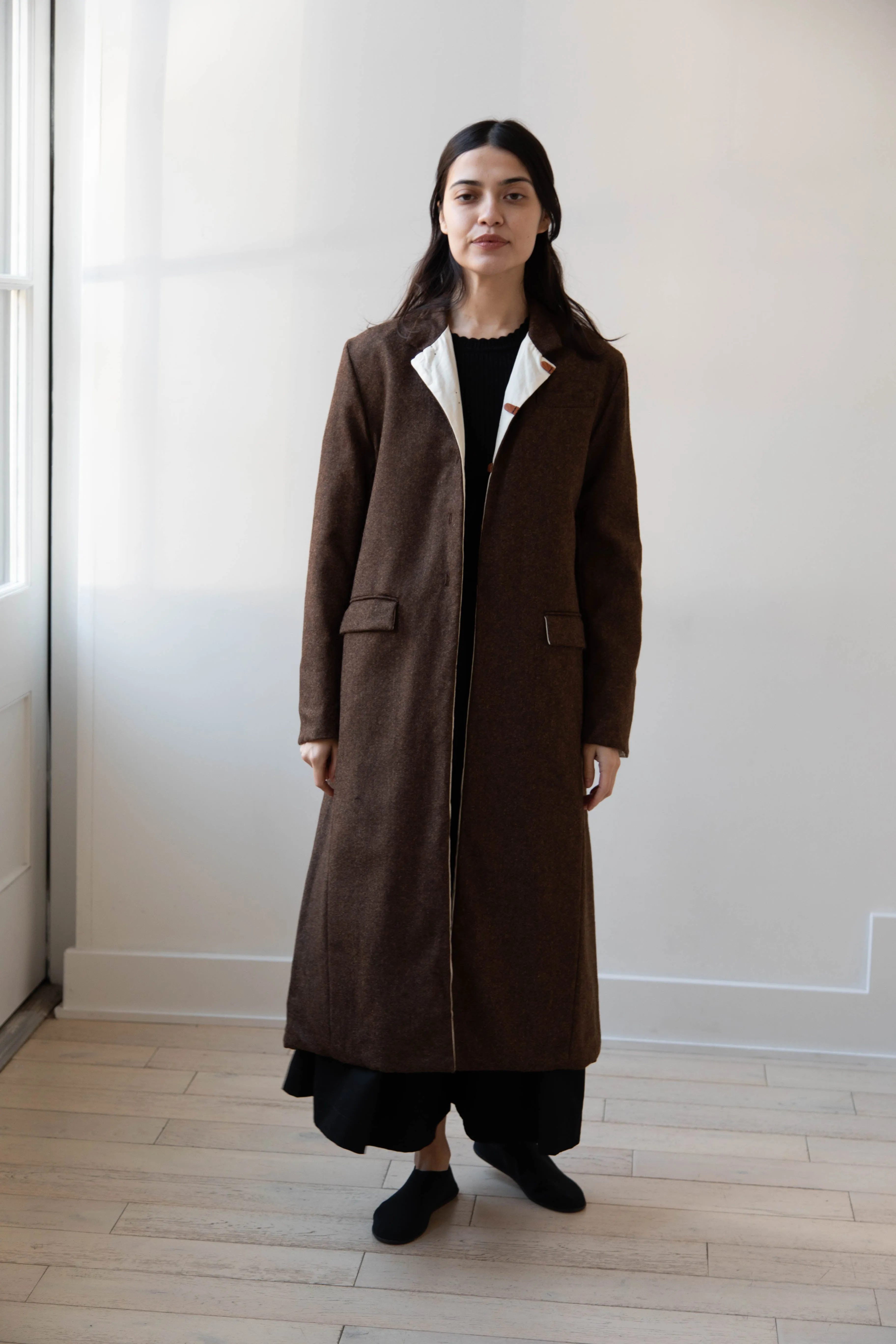 Risa Nakamura | Coat F in Chetsnut Brown