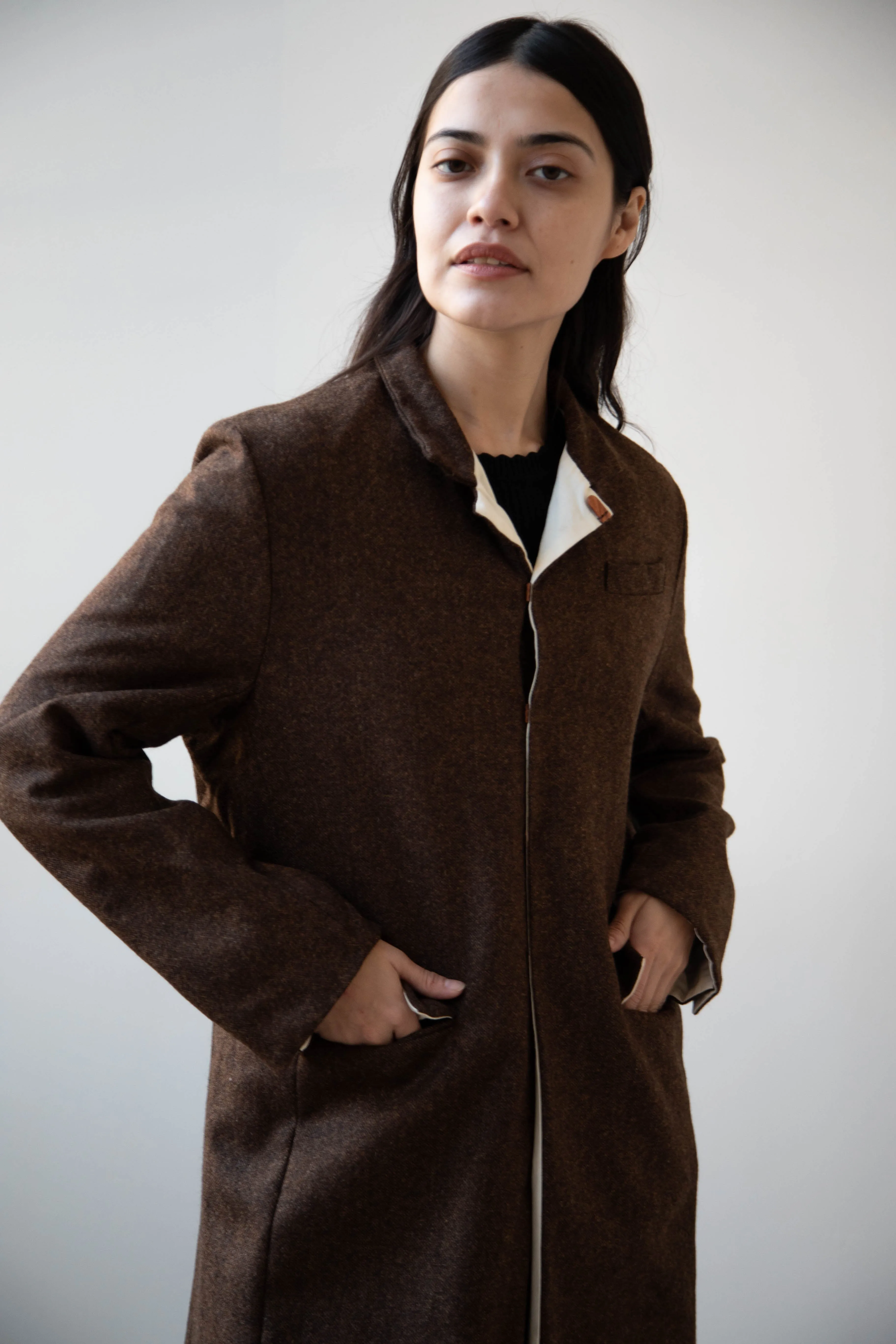 Risa Nakamura | Coat F in Chetsnut Brown