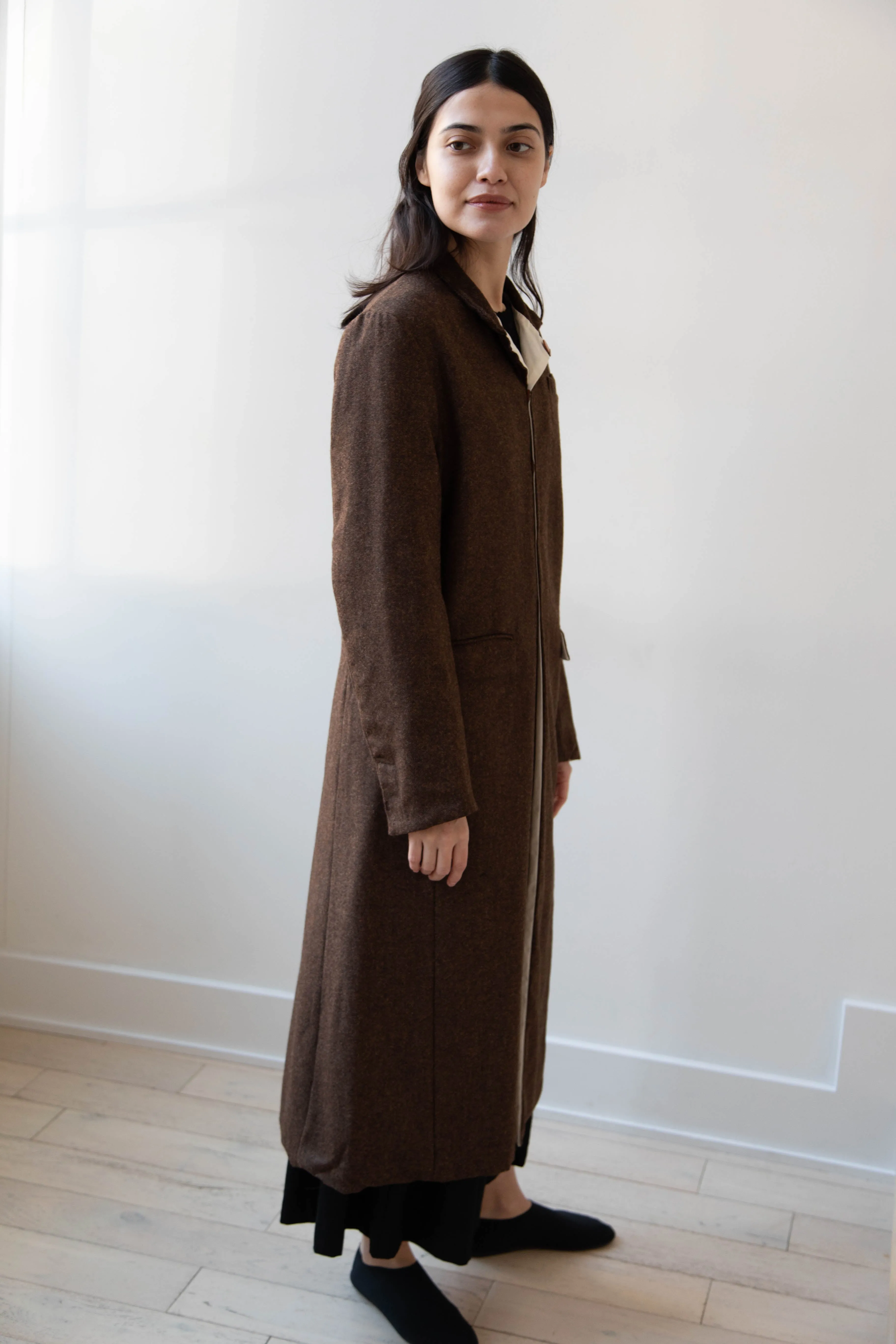 Risa Nakamura | Coat F in Chetsnut Brown