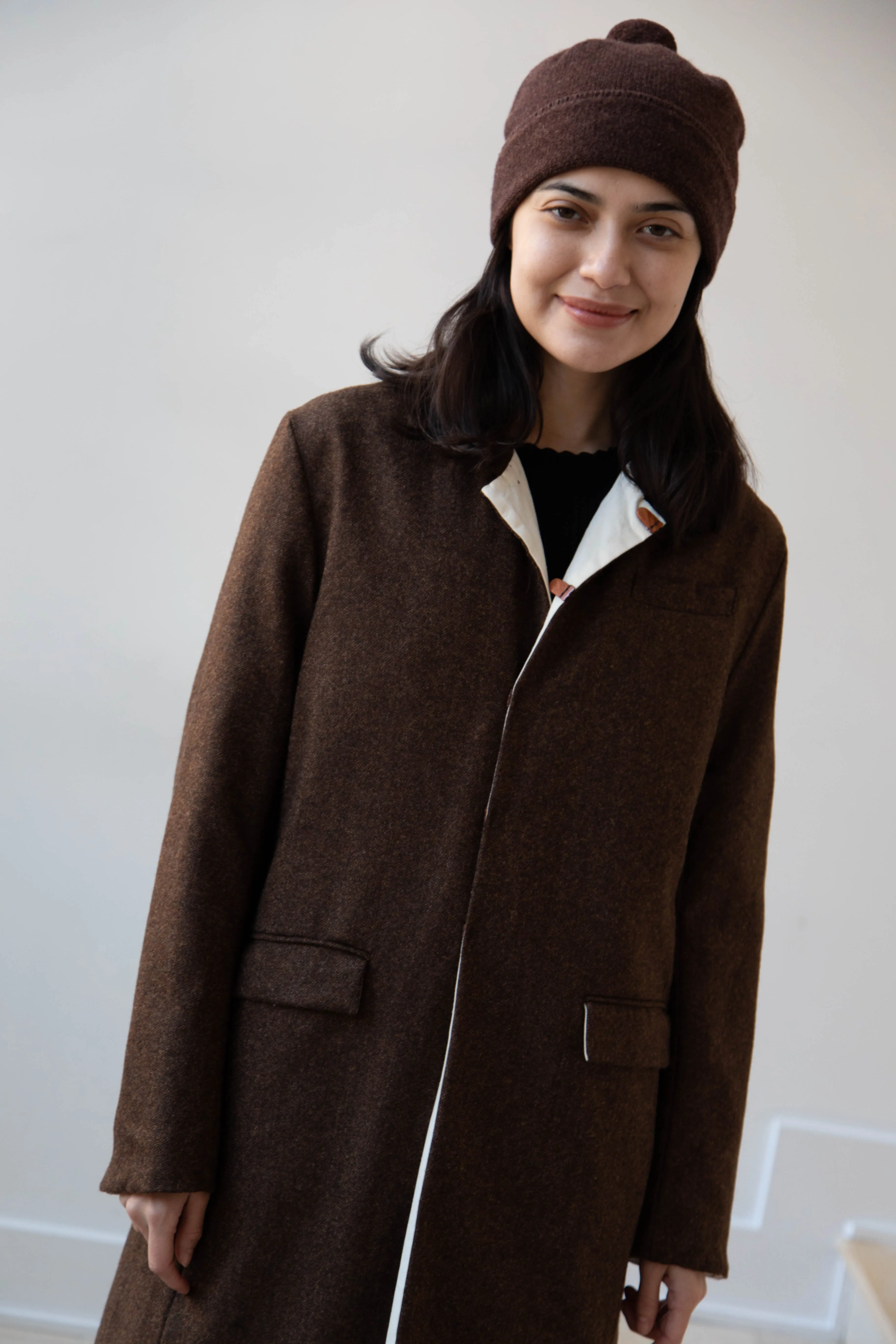 Risa Nakamura | Coat F in Chetsnut Brown