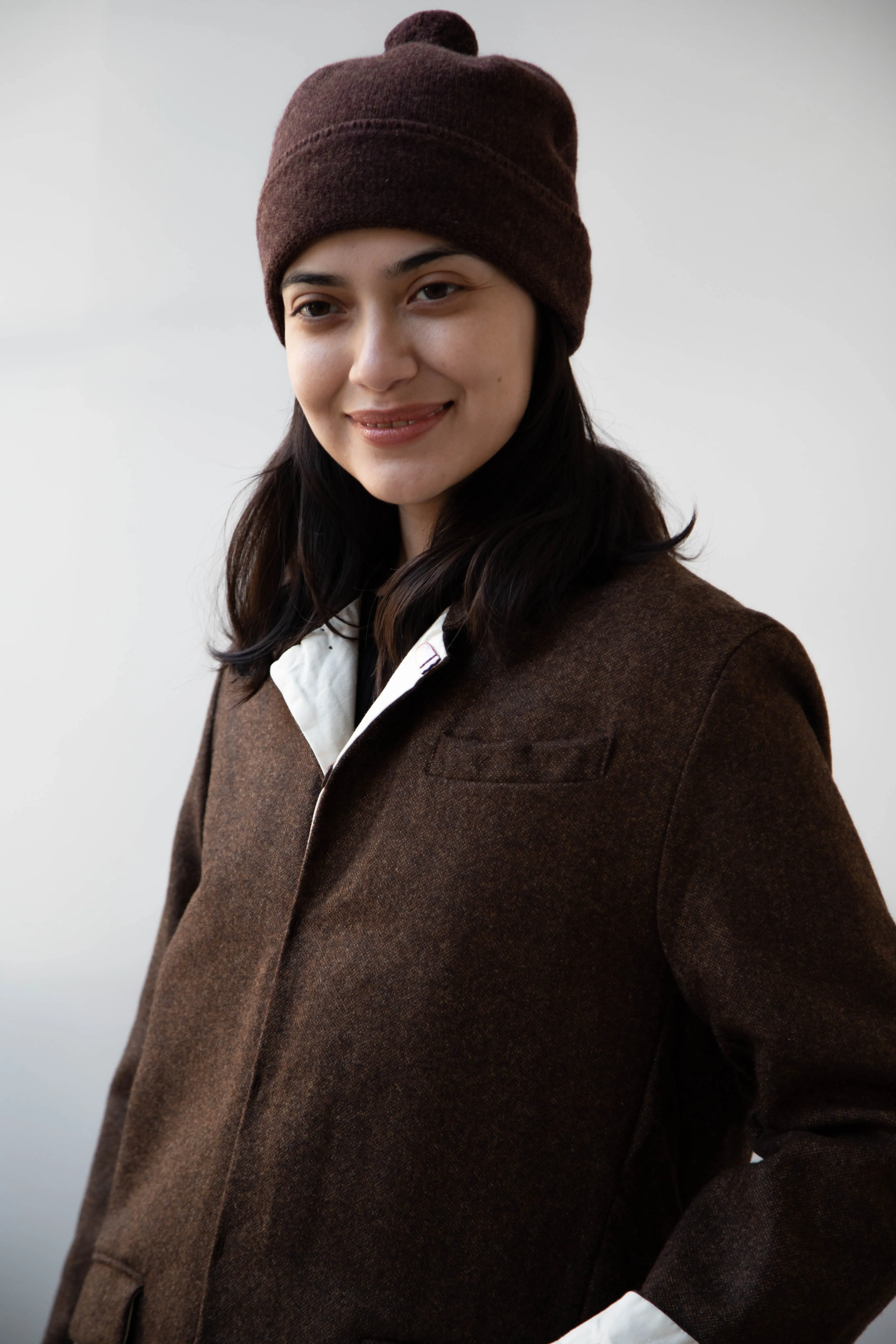 Risa Nakamura | Coat F in Chetsnut Brown