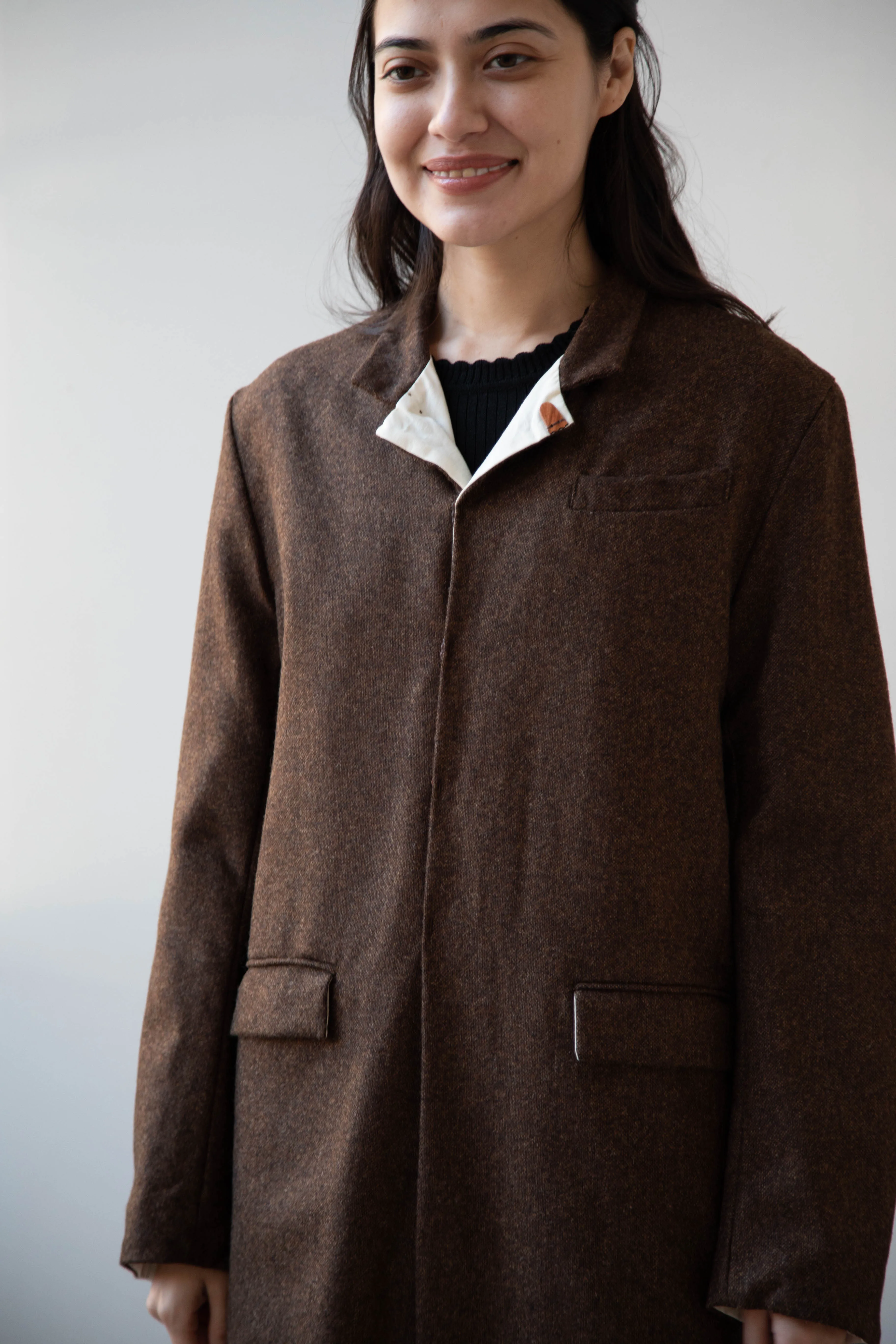 Risa Nakamura | Coat F in Chetsnut Brown