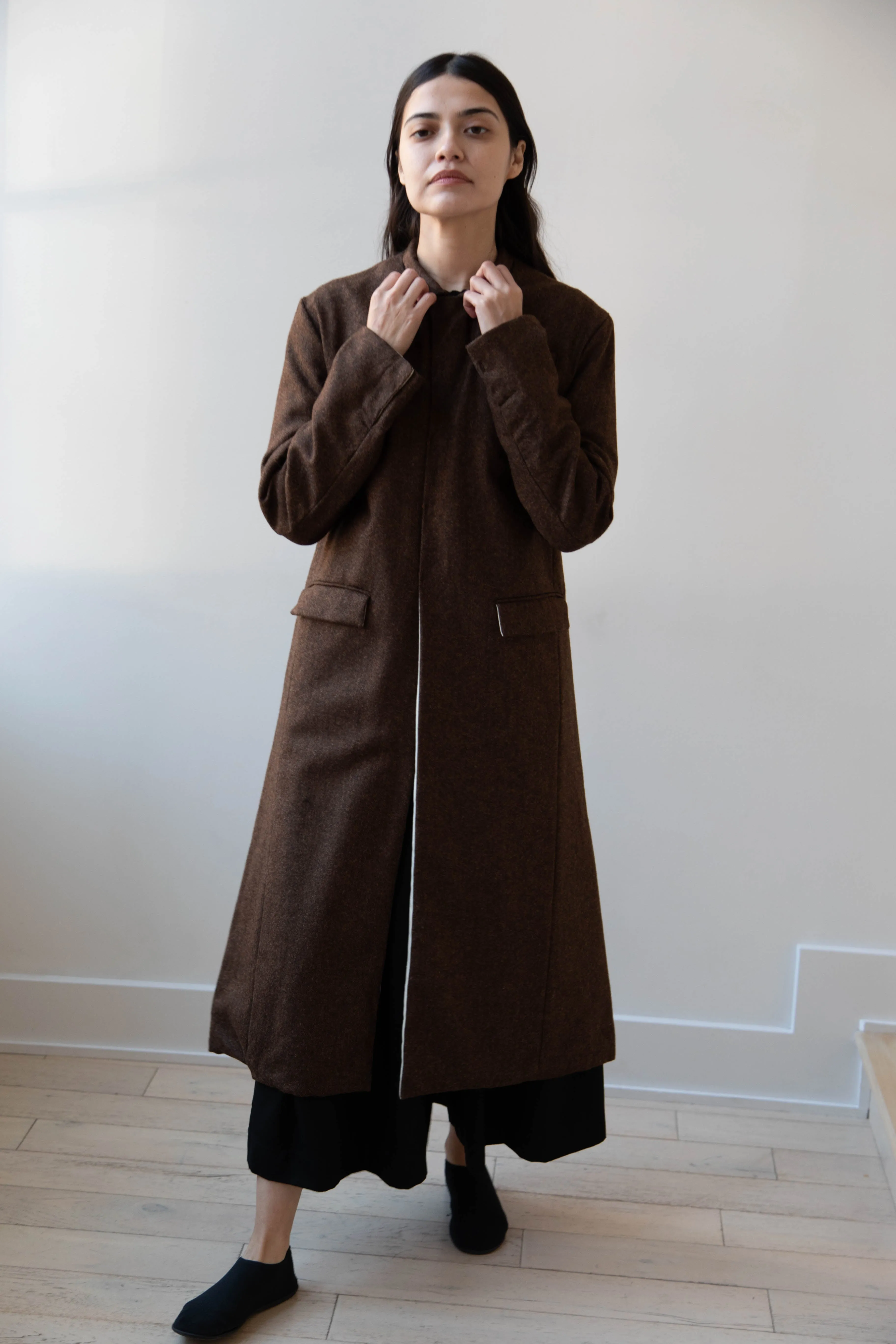 Risa Nakamura | Coat F in Chetsnut Brown