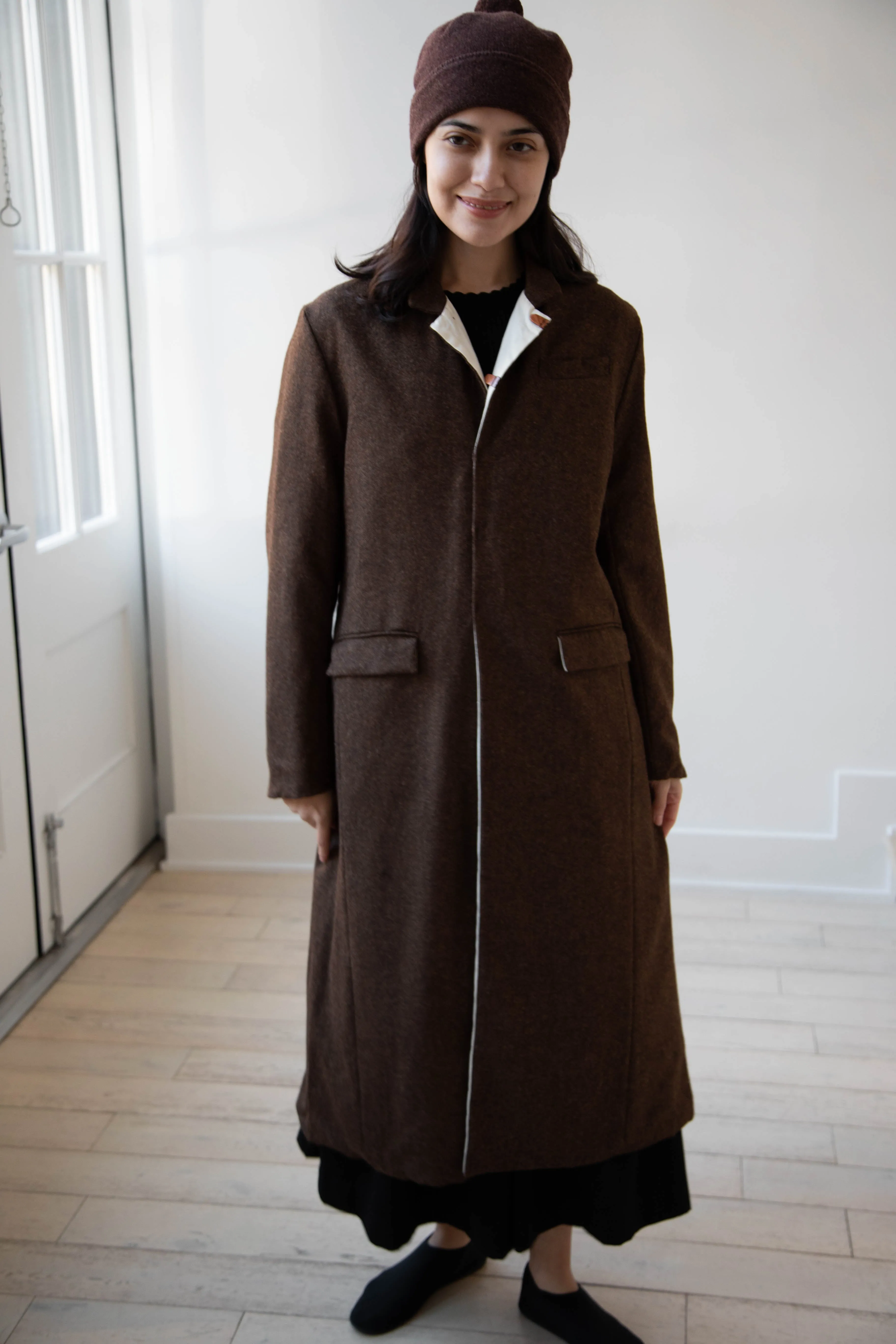 Risa Nakamura | Coat F in Chetsnut Brown
