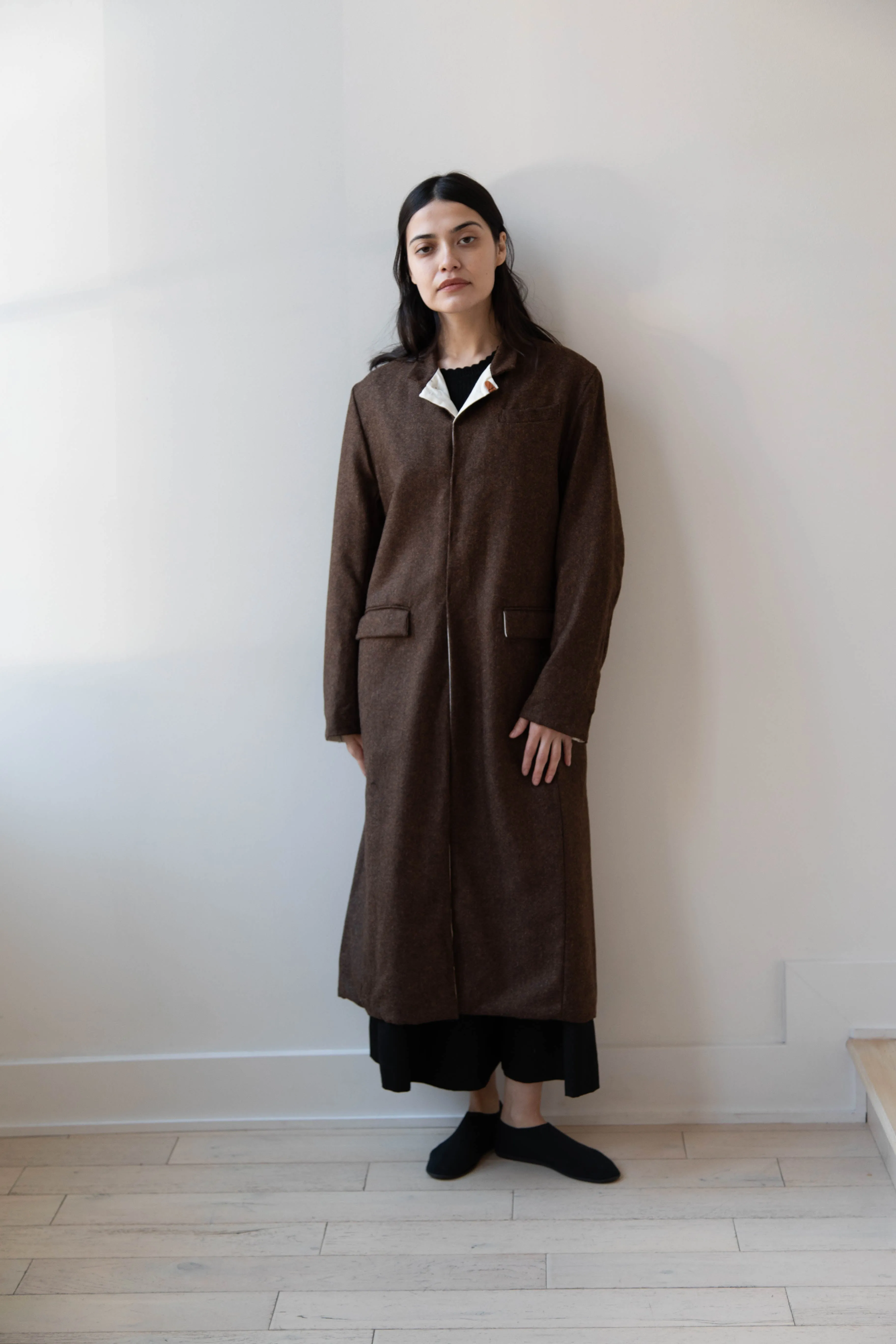 Risa Nakamura | Coat F in Chetsnut Brown