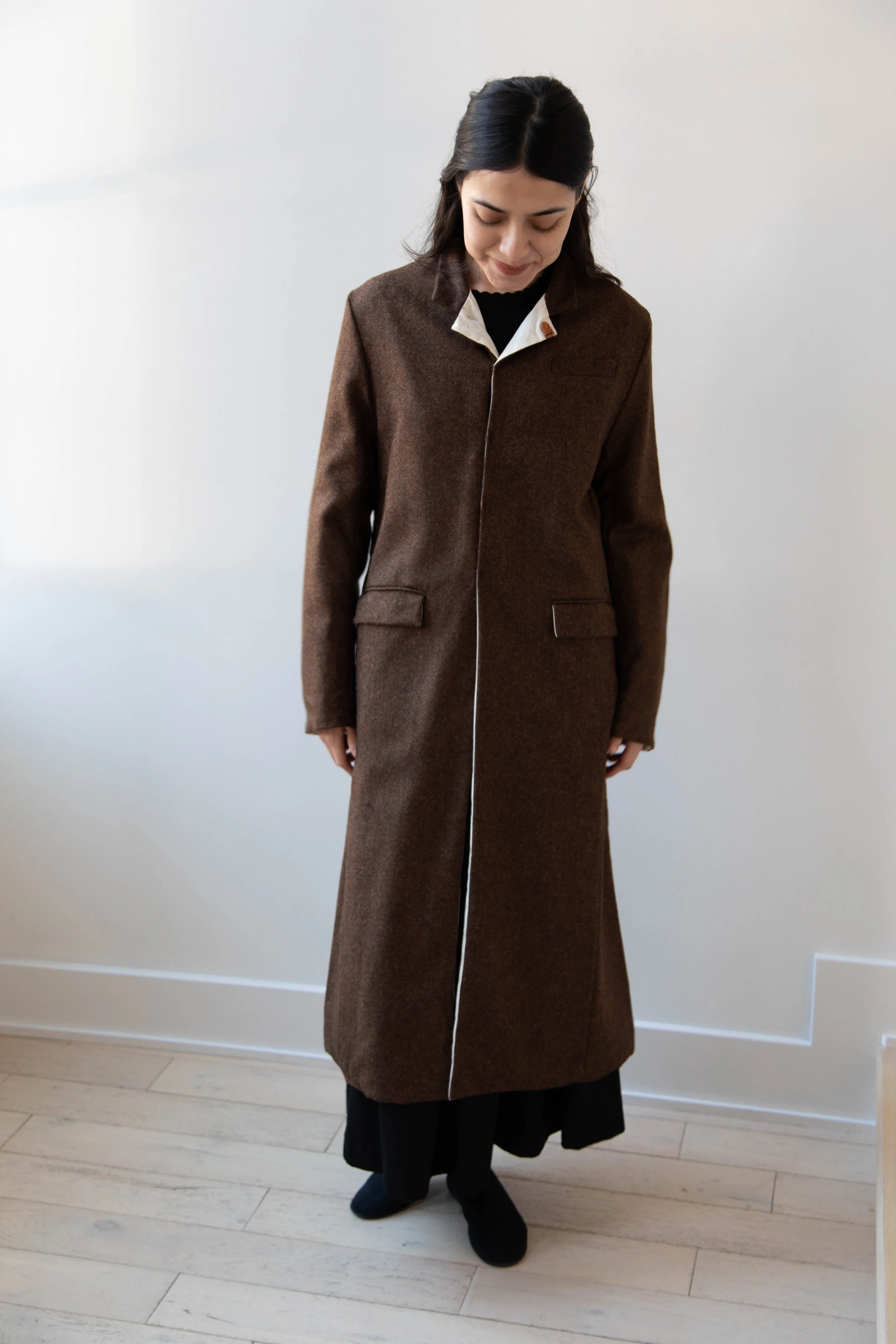 Risa Nakamura | Coat F in Chetsnut Brown