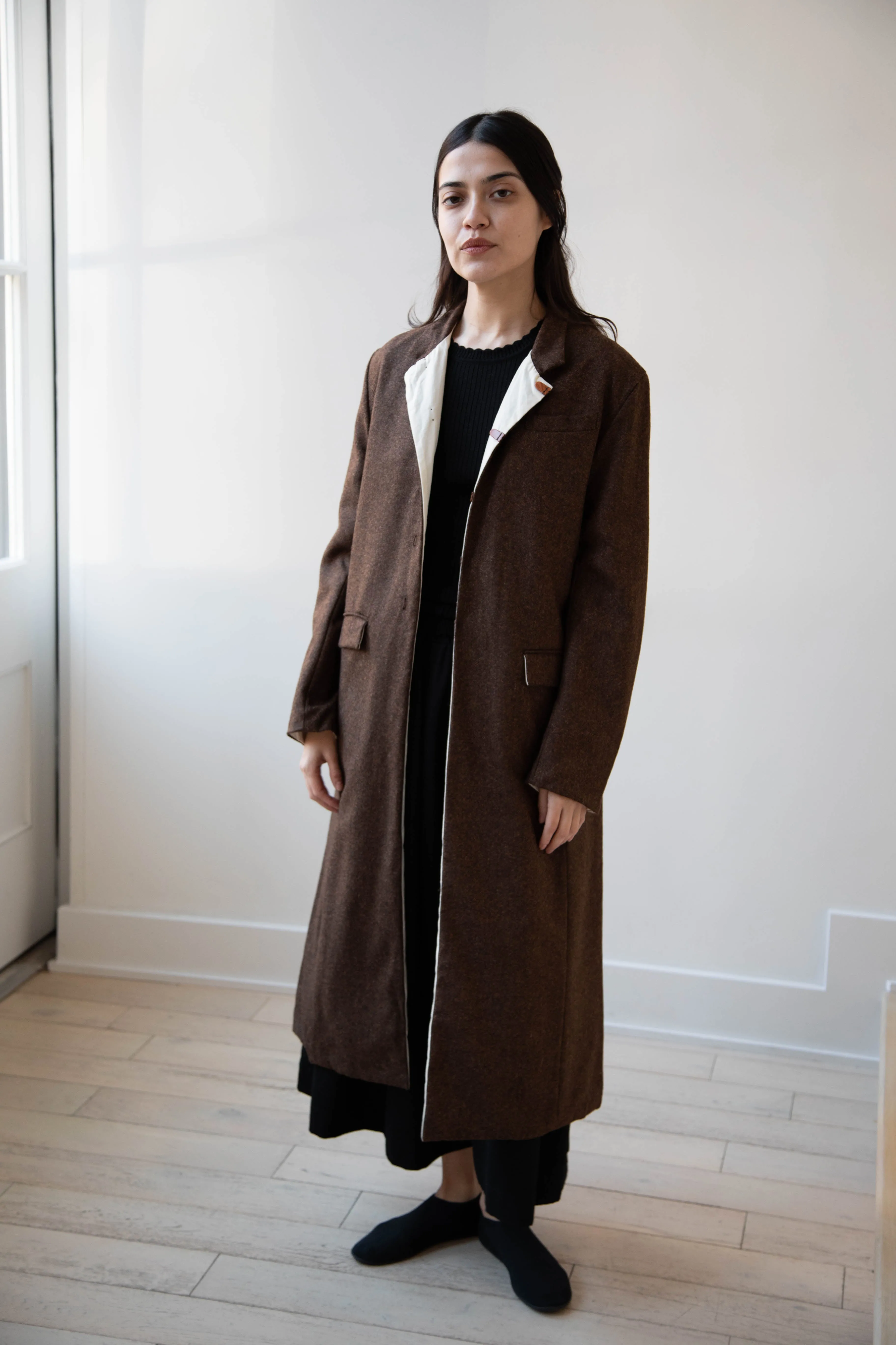 Risa Nakamura | Coat F in Chetsnut Brown