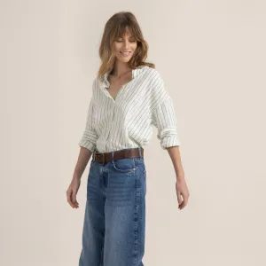 Roark Costa Long Sleeve Button Up Shirt - COCONUT