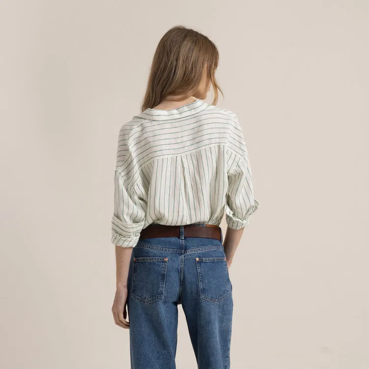 Roark Costa Long Sleeve Button Up Shirt - COCONUT