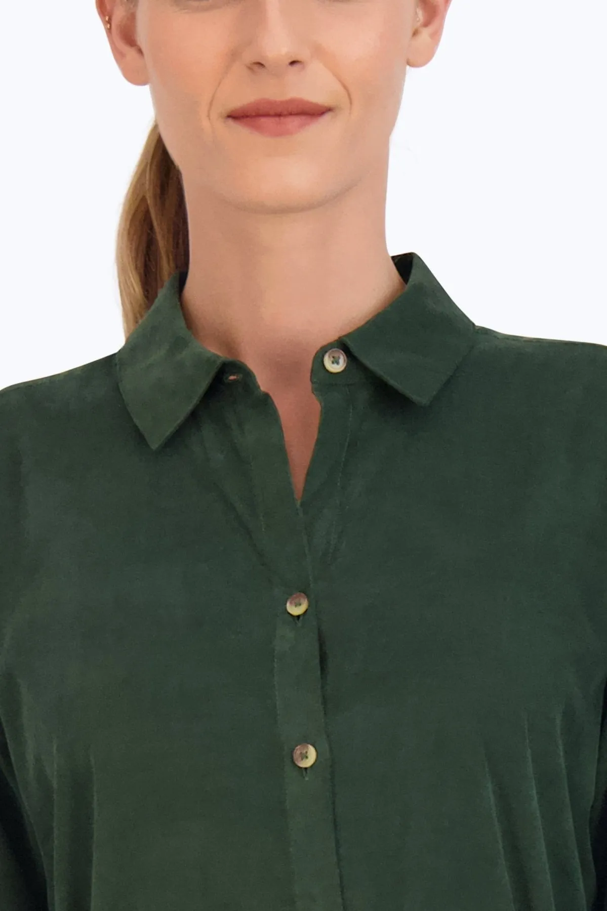 Rocca Pinwale Corduroy Dress, Dark Green