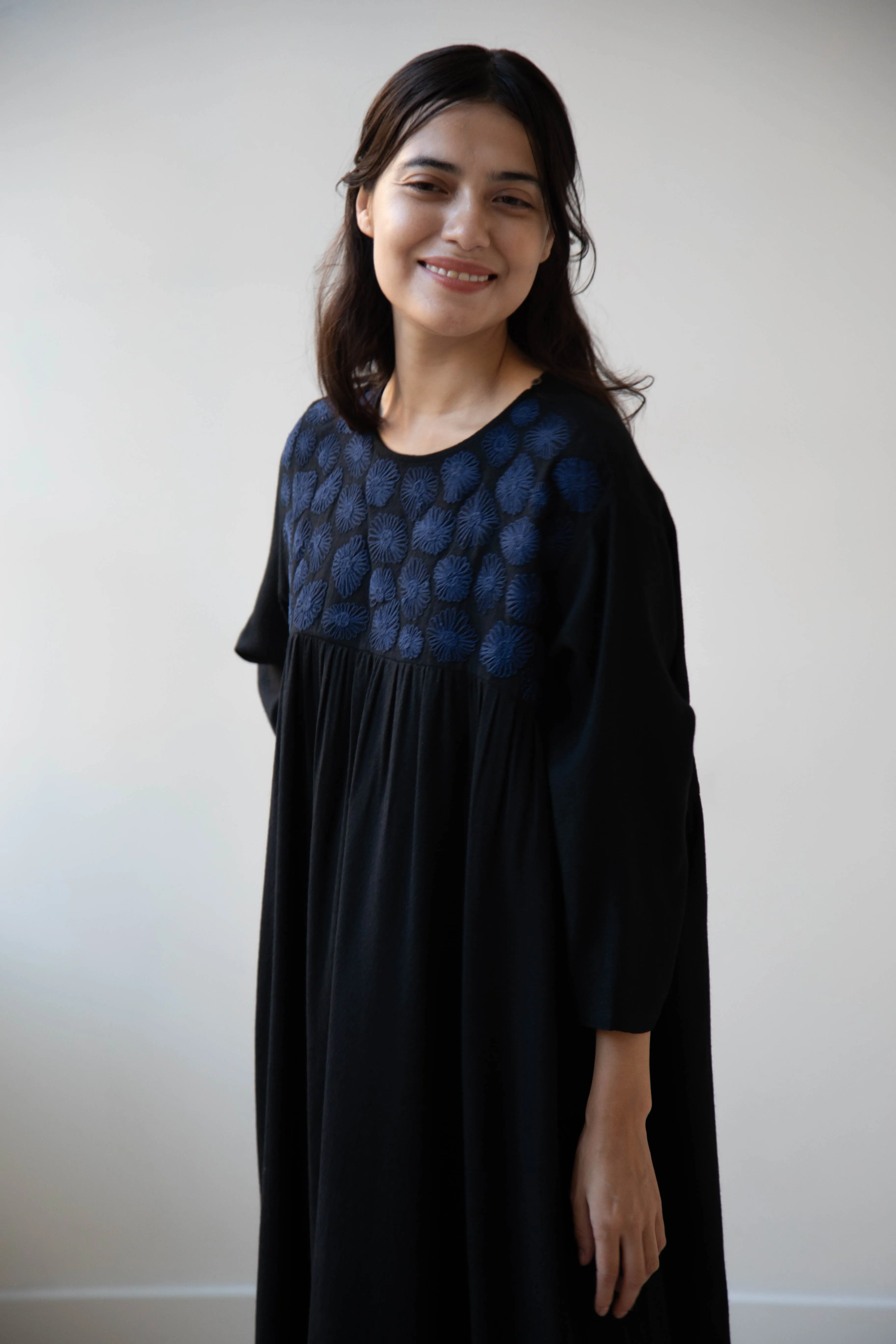 Rubia & Neel | Ginger Dress in Black & Indigo
