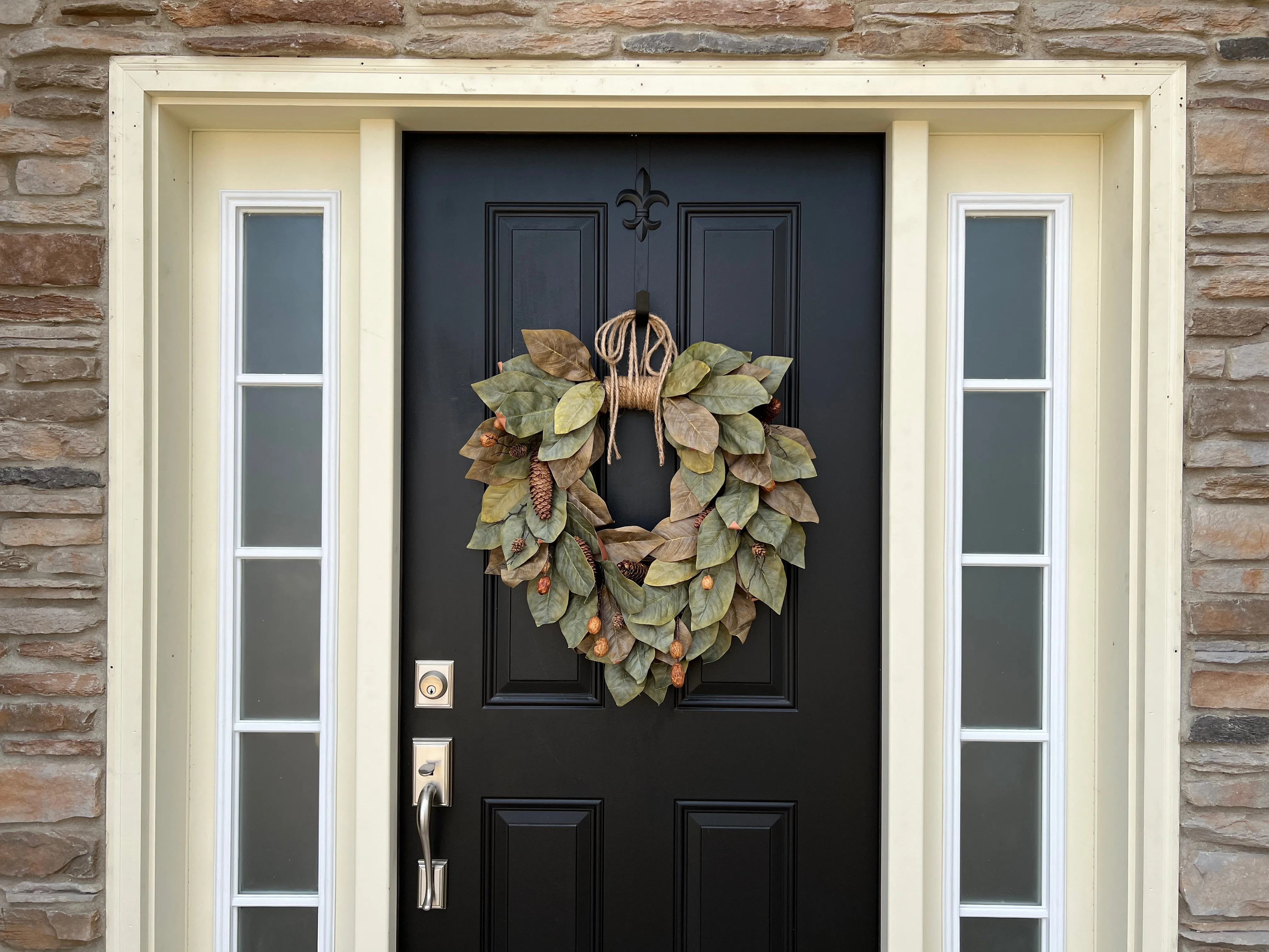 Rustic Magnolia Wreath with Fall Findings