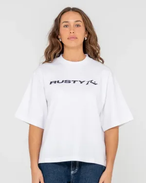 Rusty Essentials Cropped Boxy Tee