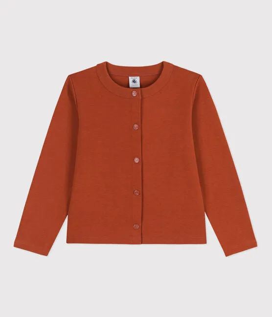 Rusty Thick Jersey Cardigan