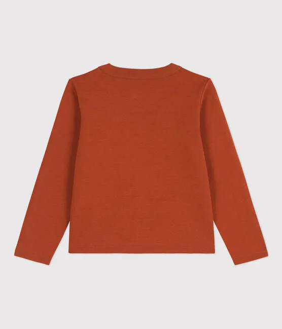 Rusty Thick Jersey Cardigan