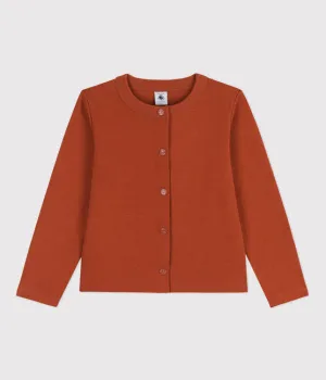 Rusty Thick Jersey Cardigan