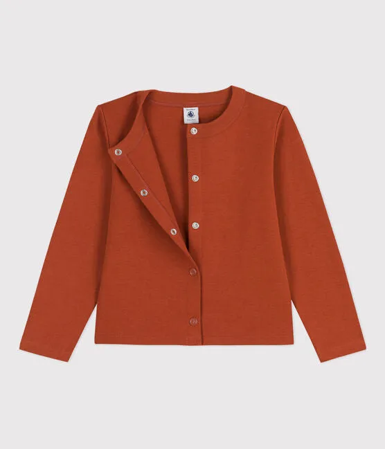 Rusty Thick Jersey Cardigan