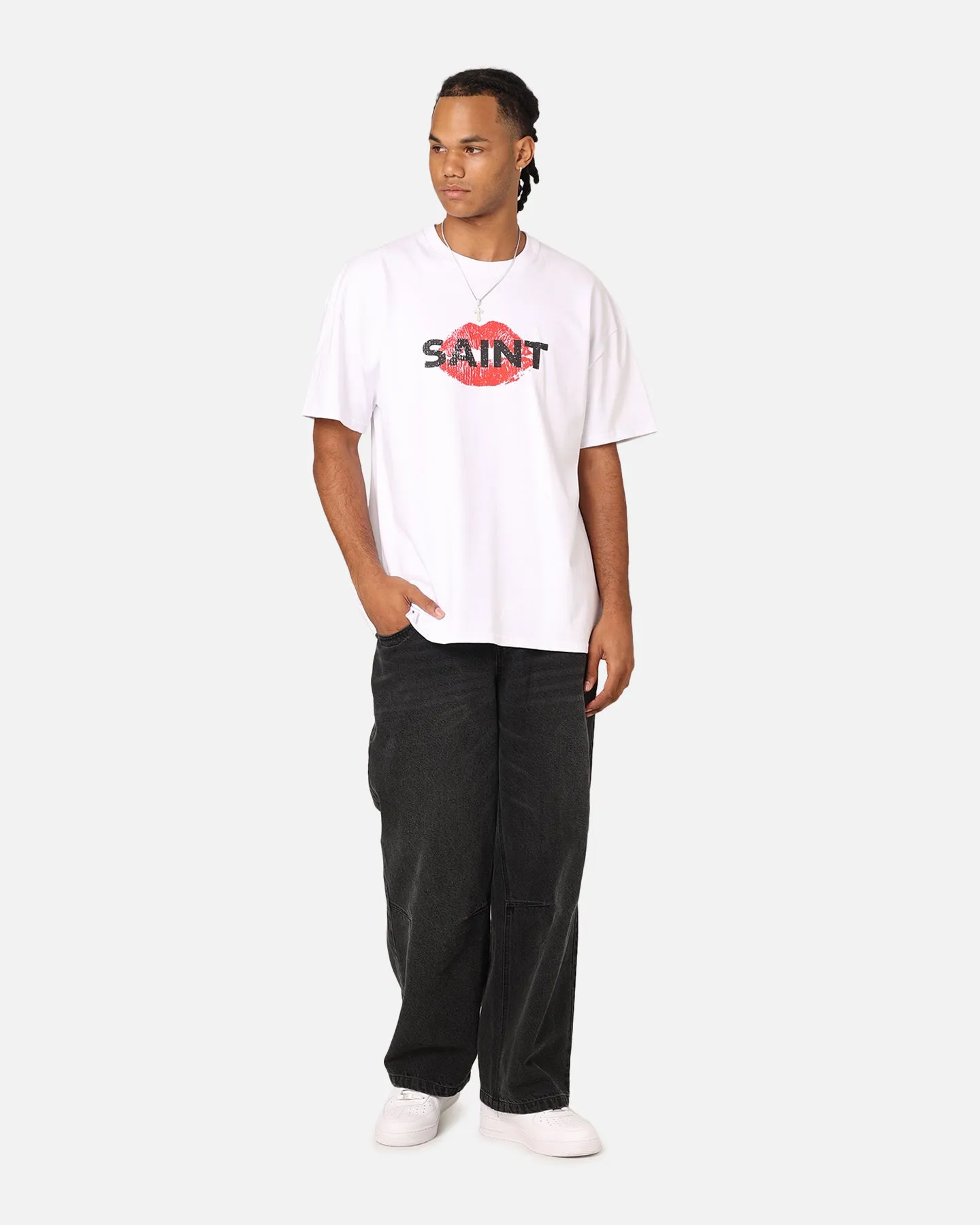 Saint Morta Love Helpline T-Shirt White