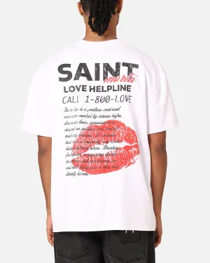 Saint Morta Love Helpline T-Shirt White
