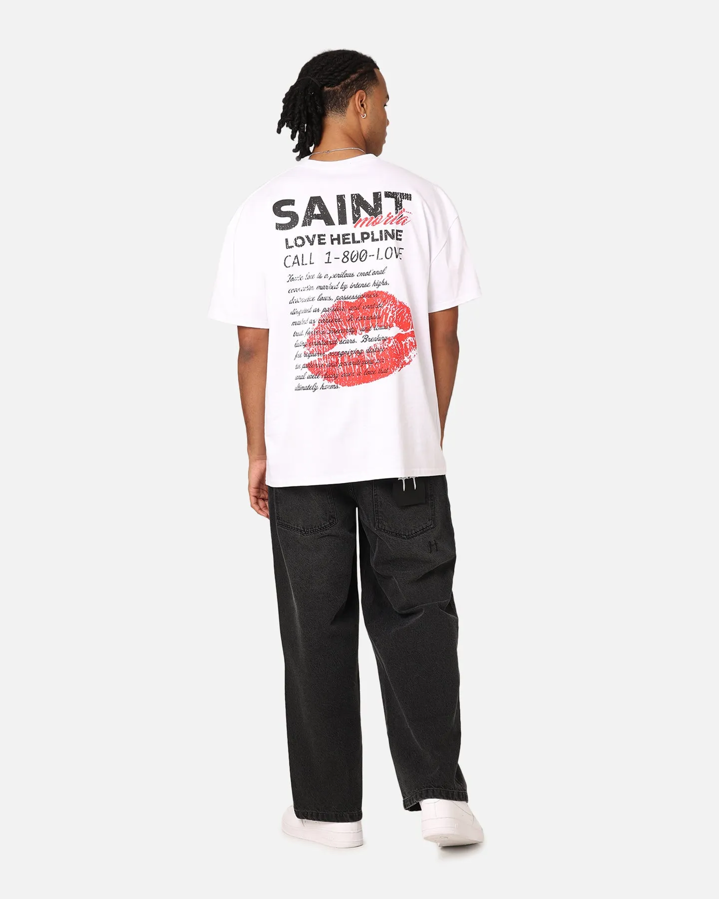 Saint Morta Love Helpline T-Shirt White