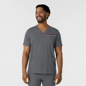 SCC Boundless Men's Multi Pocket V-Neck Scrub Top with Logo