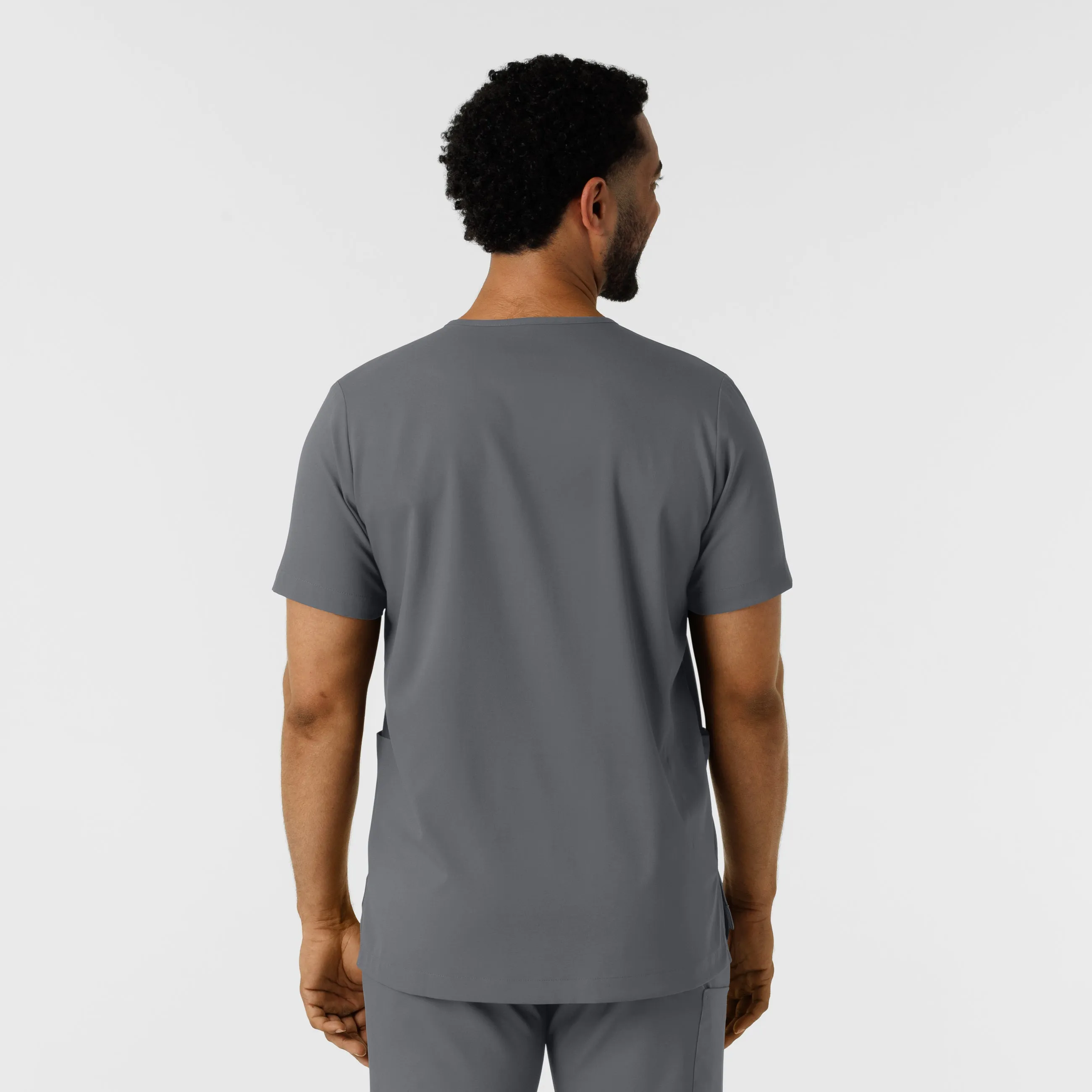 SCC Boundless Men's Multi Pocket V-Neck Scrub Top with Logo