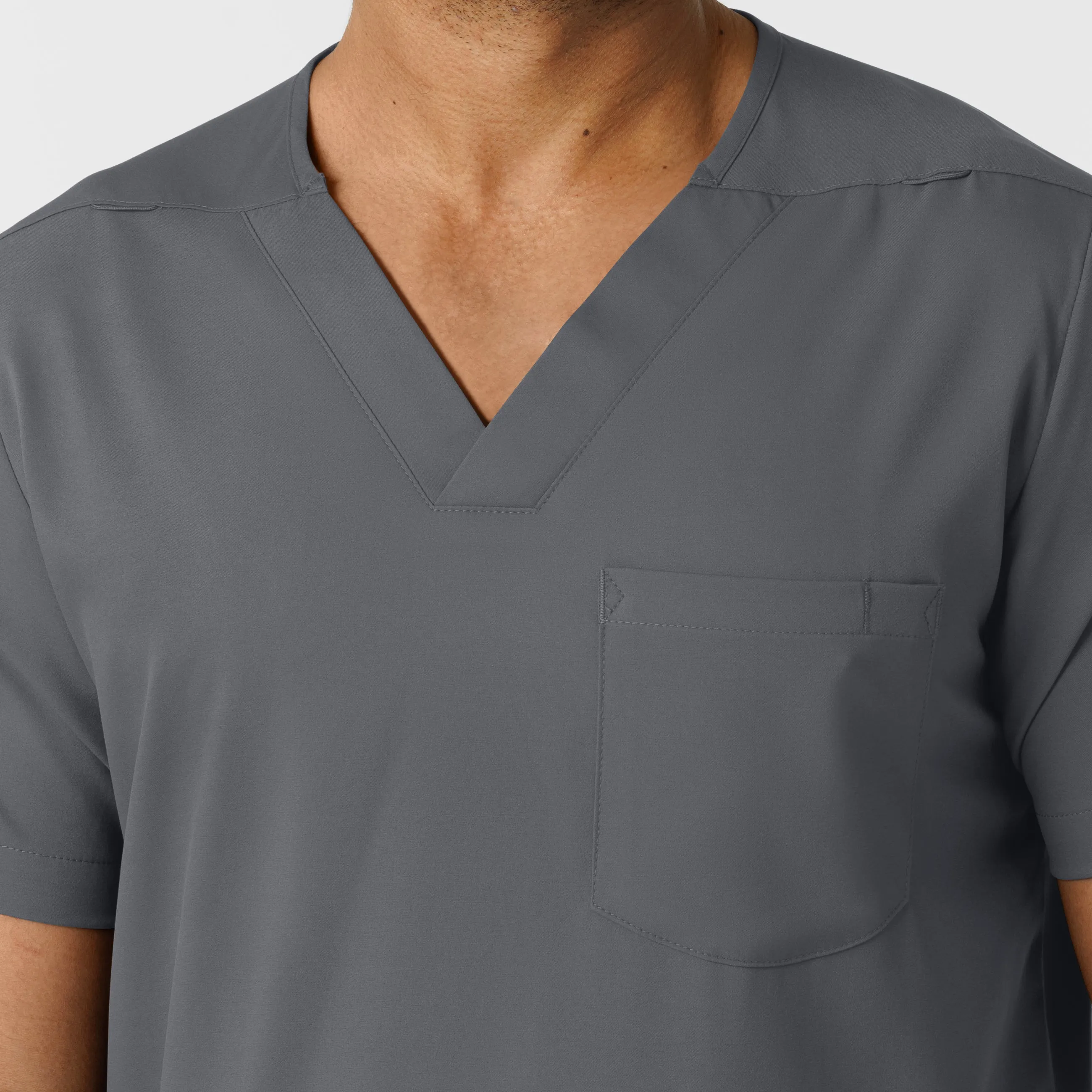 SCC Boundless Men's Multi Pocket V-Neck Scrub Top with Logo