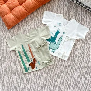 Set of two voile jhablas- Alpacas and Squirrel