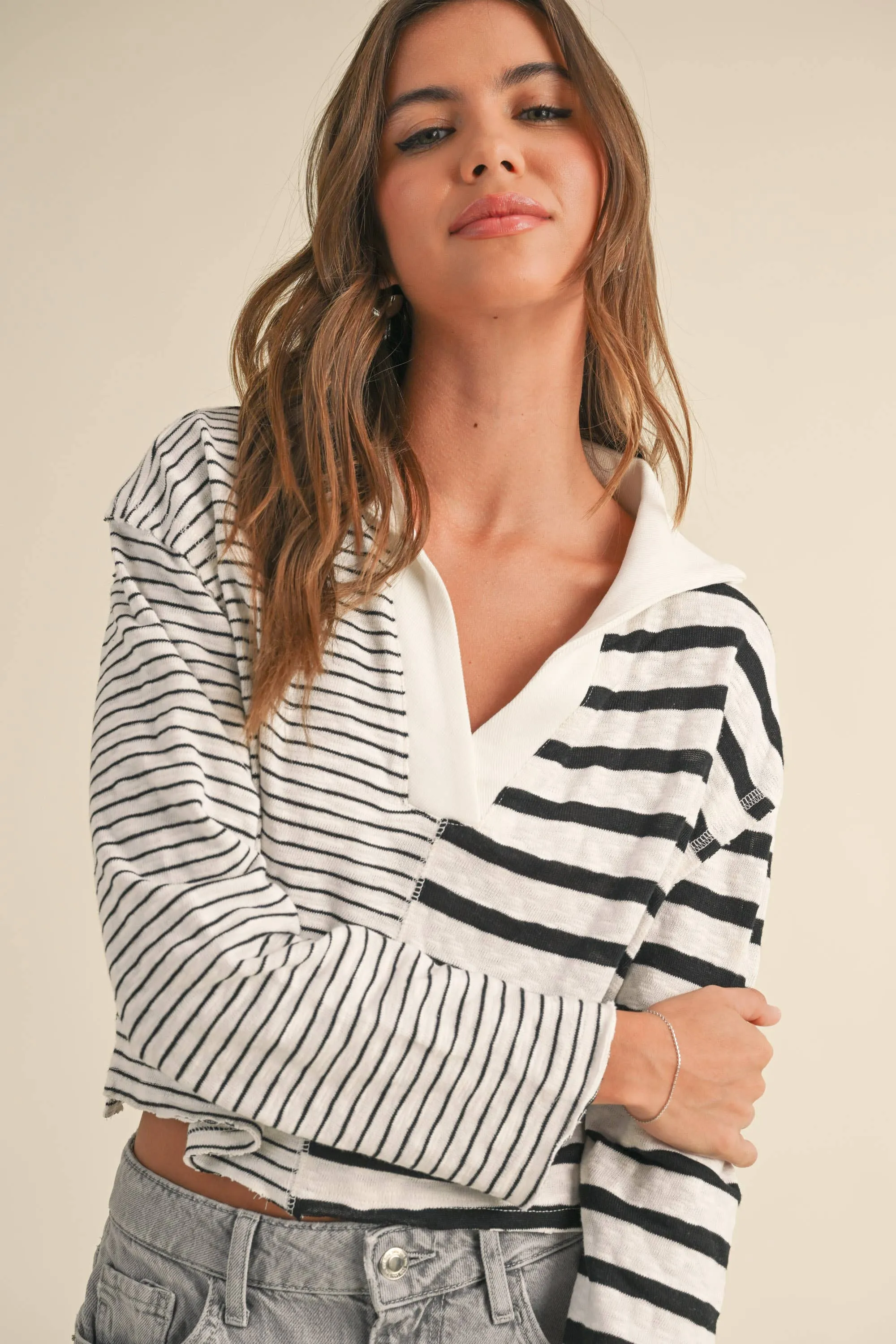 Silvia Color Block Top