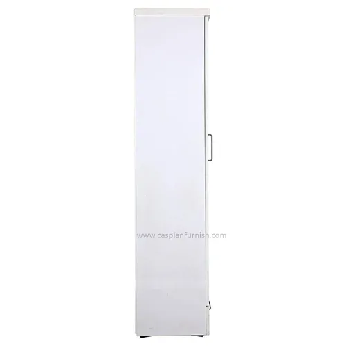 Single Door Wardrobe with 3 Shelves and 2 Drawers for Bedroom