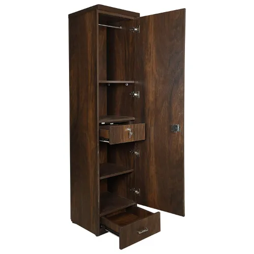 Single Door Wardrobe with Mirror