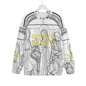 Sixty Eight 93 Logo Gold Ugly Christmas Unisex Drop-Shoulder Knitted Fleece Sweater #8