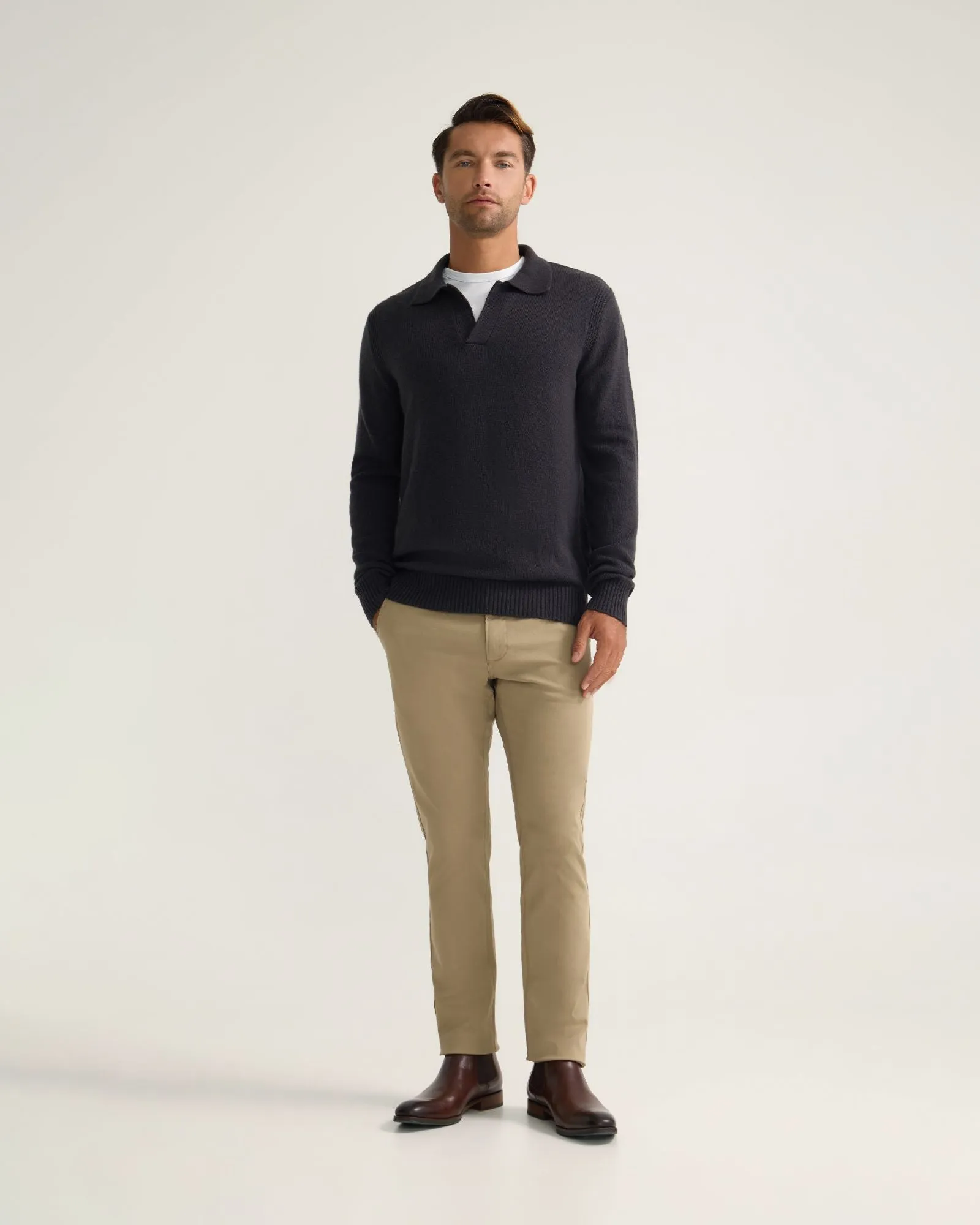 Slim Leg Stretch Cotton Chino