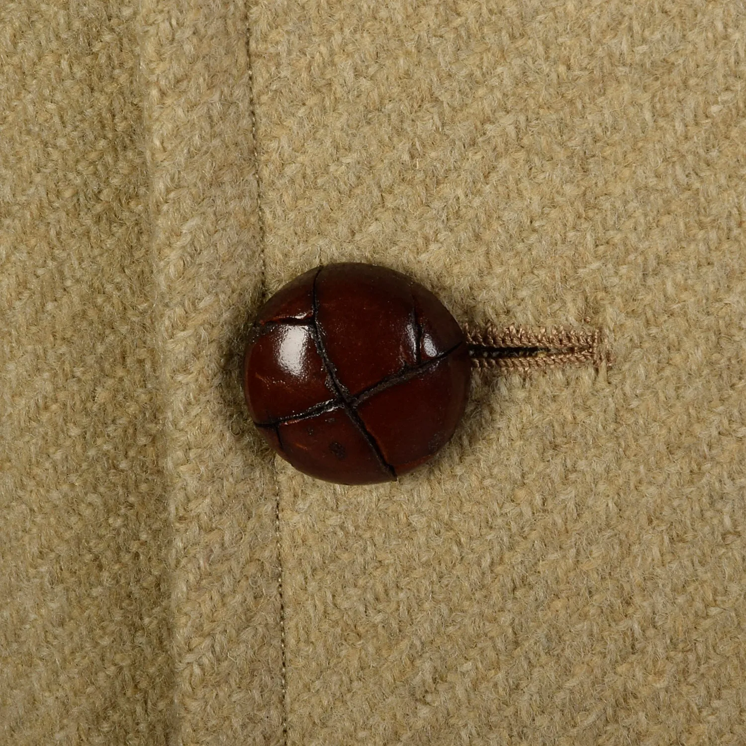 Small 1960s Men's Tan Double Breasted Coat