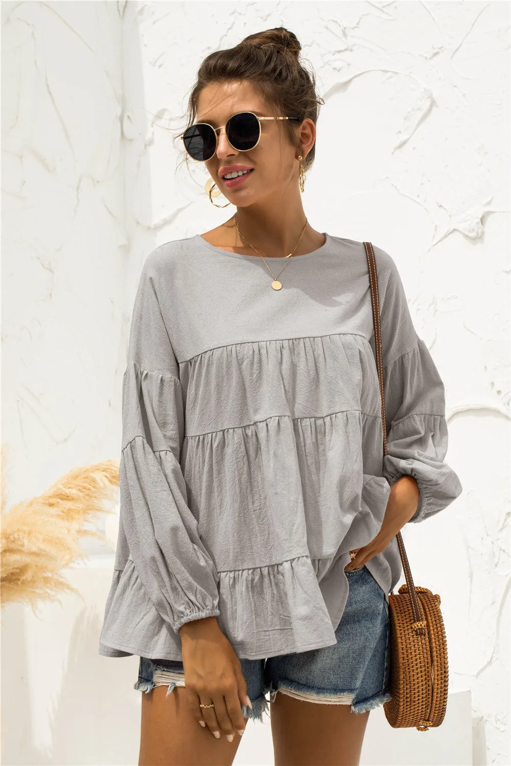 Soft Gathered Blouse
