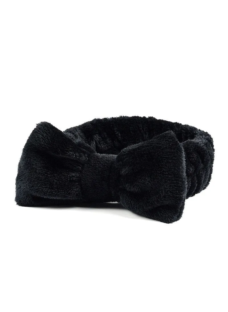 Soft Plush Bowknot Spa Headband