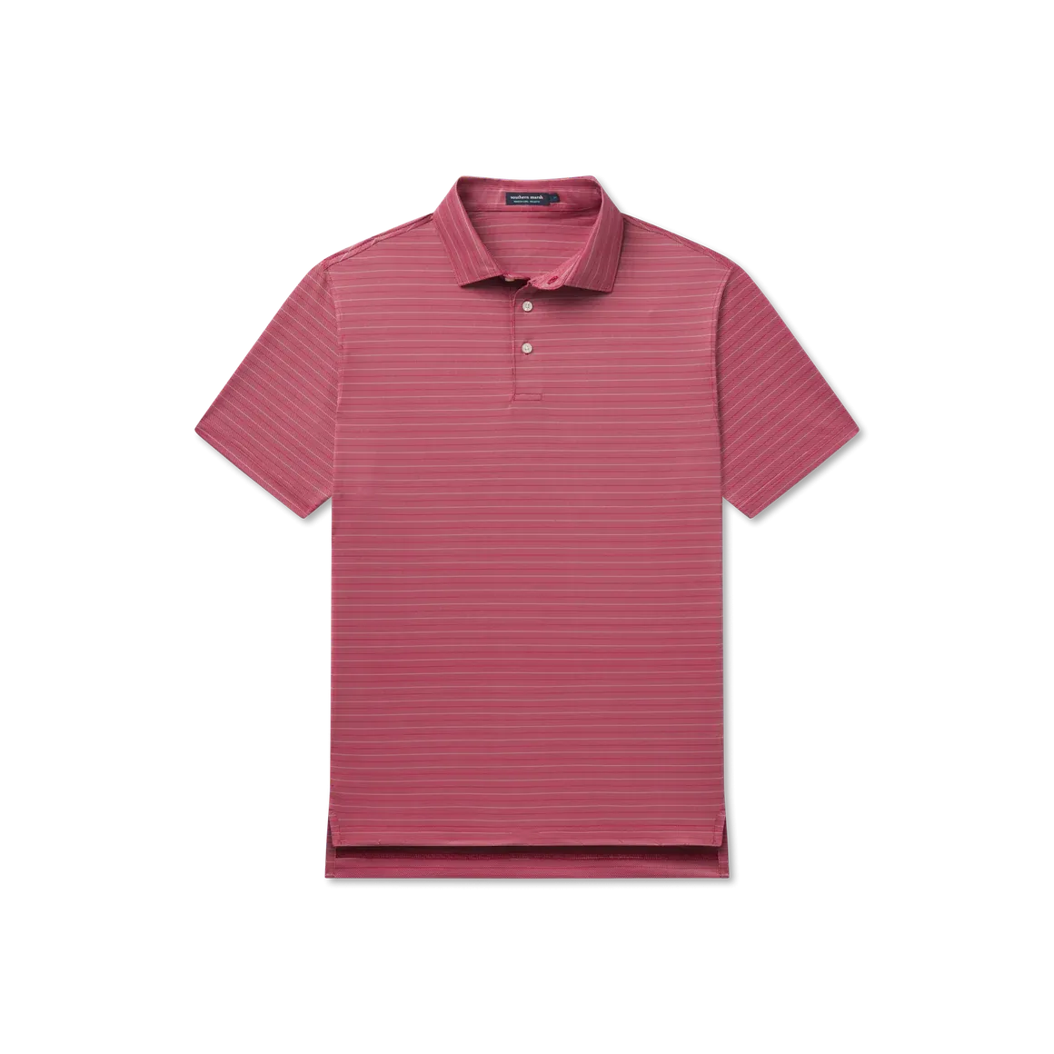Southern Marsh Preformance Polo - Crimson Red/White