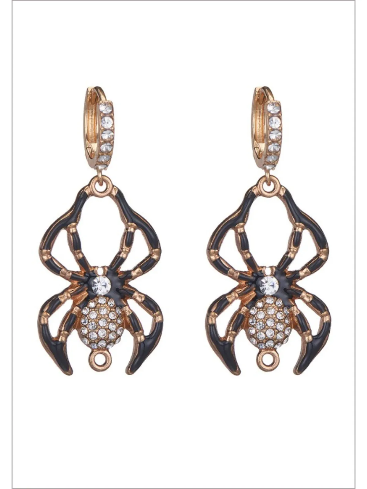 Spook and Sparkle Rhinestone-Embellished Halloween Earrings