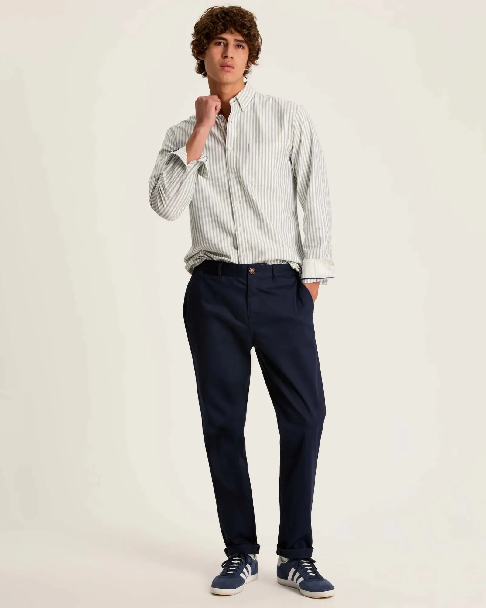 Stamford Navy Blue Slim Fit Chinos