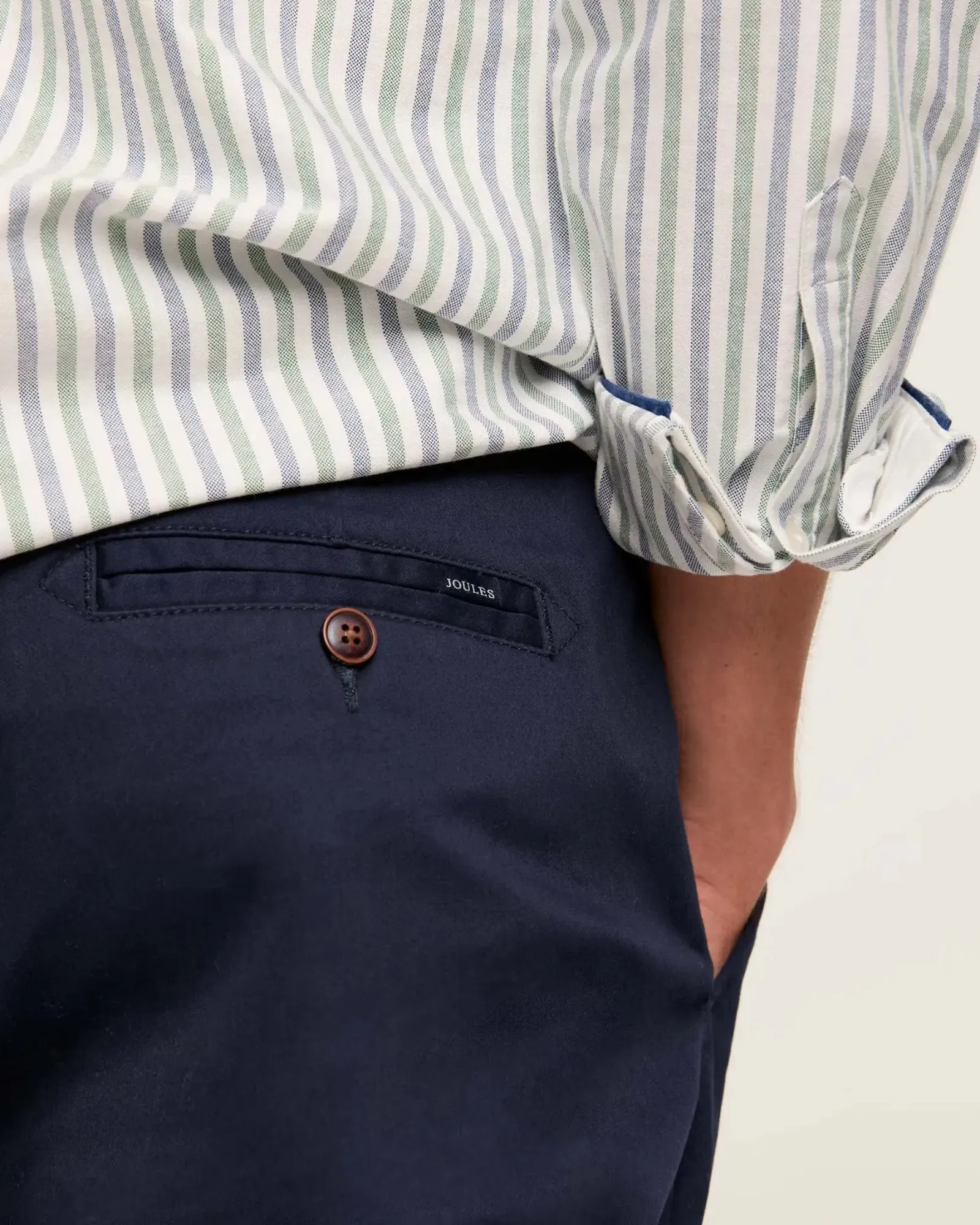 Stamford Navy Blue Slim Fit Chinos