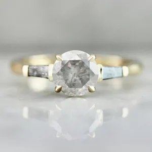 Star Fall Icy Round Brilliant Cut Diamond Ring