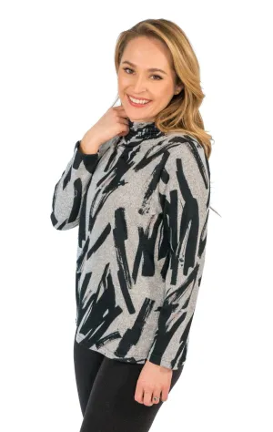 Stitch Mock Neck