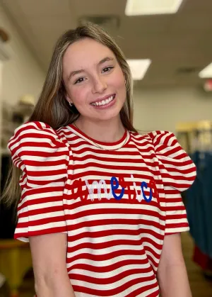 Striped America Tee