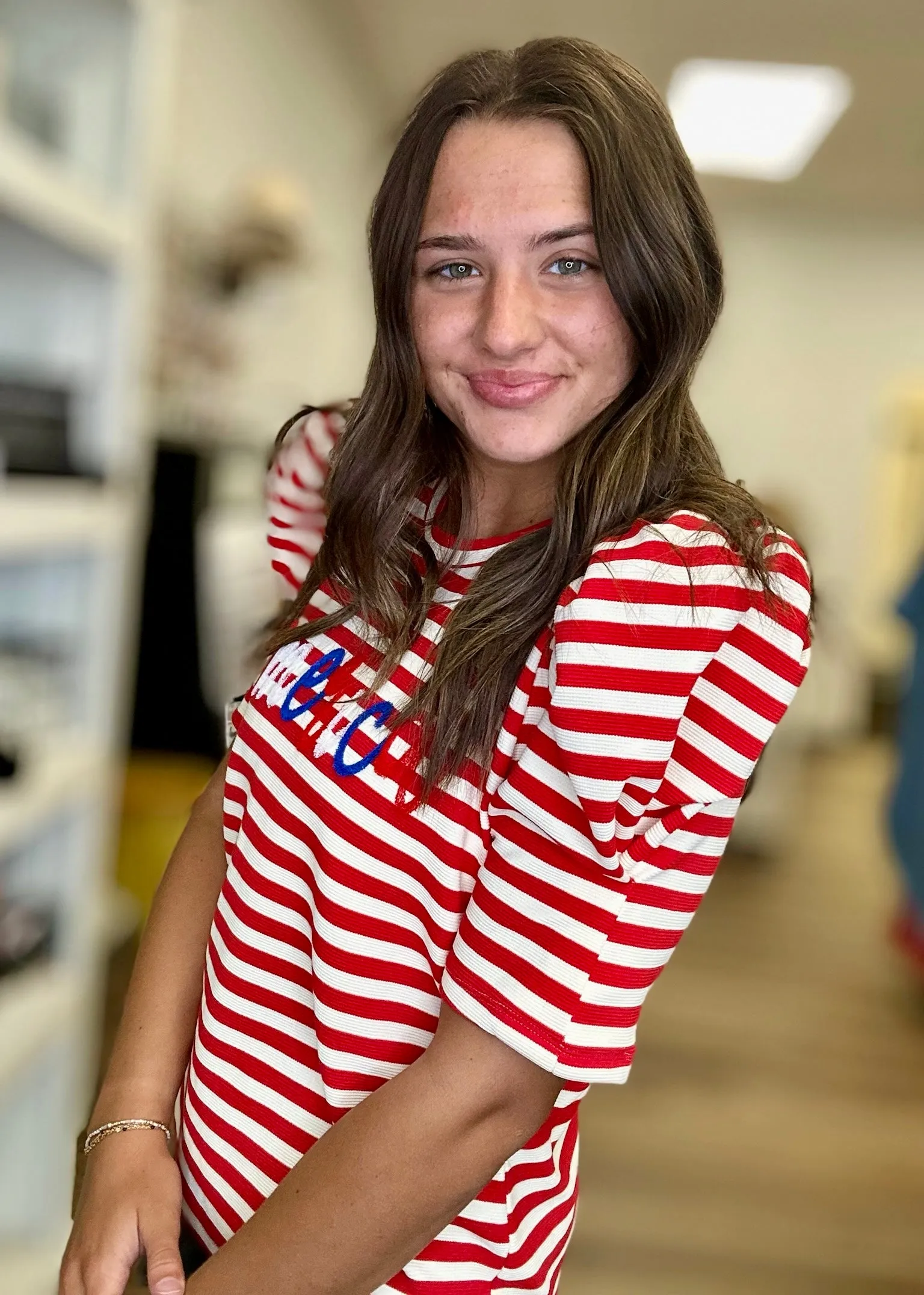 Striped America Tee