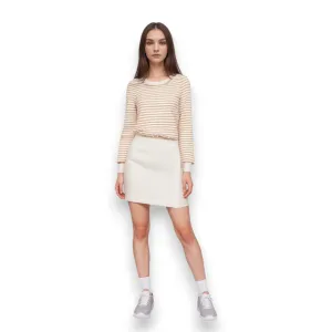 Stripes Bell Sleeve Waist Tie Top